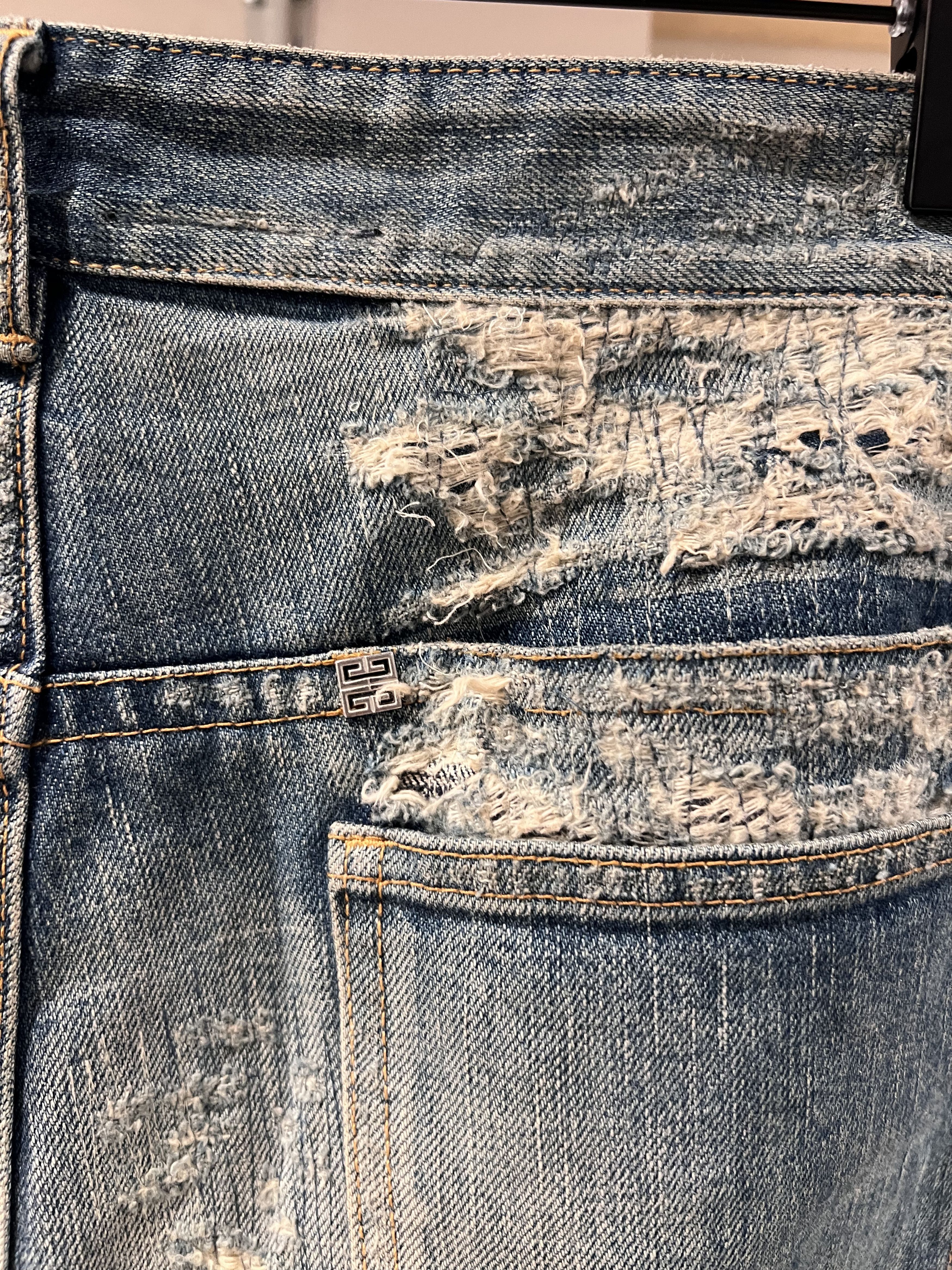 Givenchy Givenchy Distressed Boro Denim Size US 33 - 3 Thumbnail