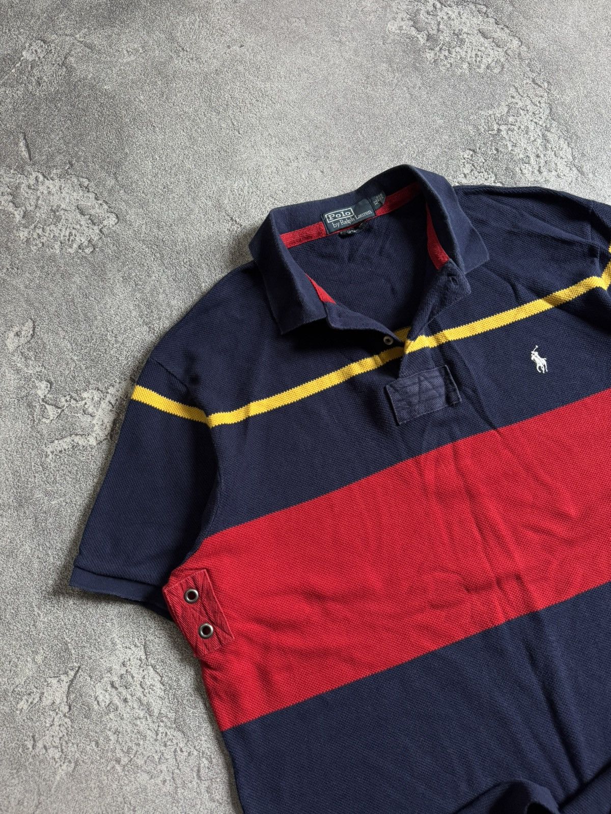 Polo Ralph Lauren Polo Ralph Lauren XL striped polo 👕 tee tshirt vintage rugby Size US XL / EU 56 / 4 - 2 Thumbnail