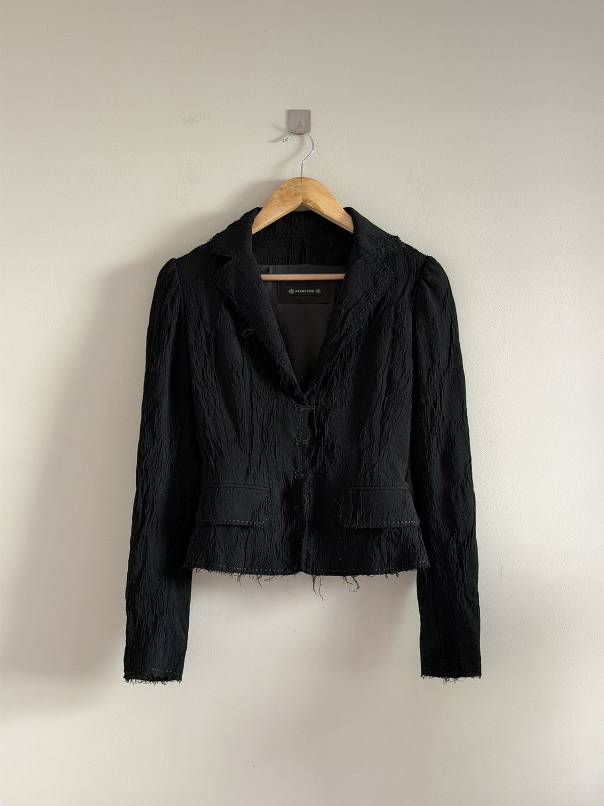 plein sud Vintage Plein Sud Textured Wool Blazer Size S / US 4 / IT 40 - 1 Thumbnail