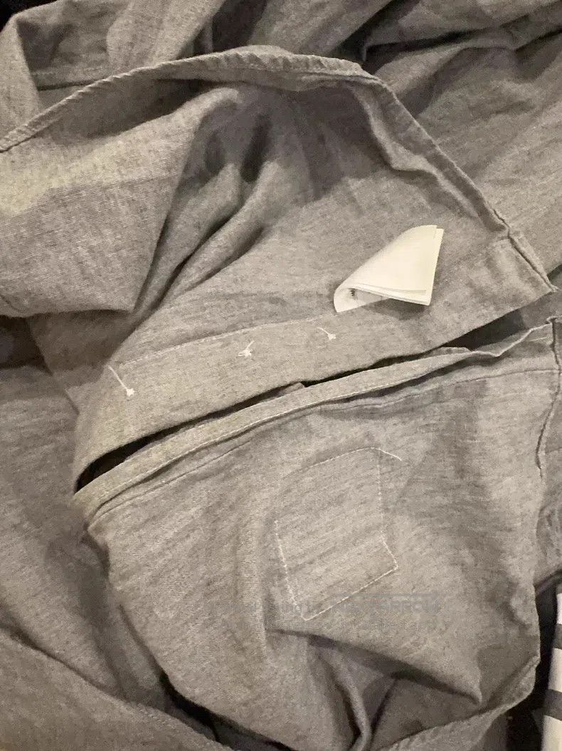 Thom Browne Thom Browne Gray long-sleeved shirt Size US S / EU 44-46 / 1 - 7 Thumbnail