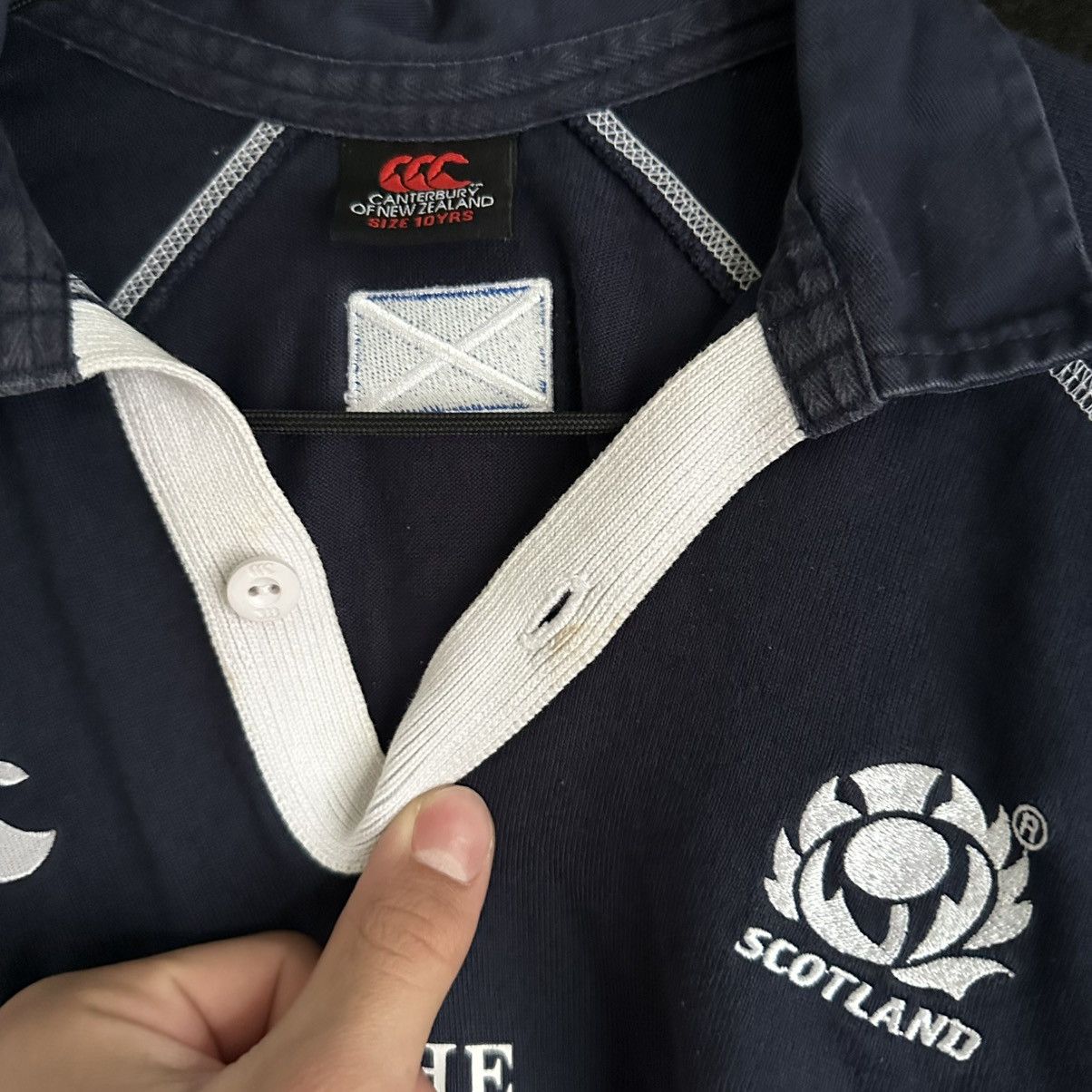 Canterbury of New Zealand RARE 2002 SCOTLAND TEAM HOME RUGBY UNION SHIRT JERSEY Size US XS / EU 42 / 0 - 7 Thumbnail