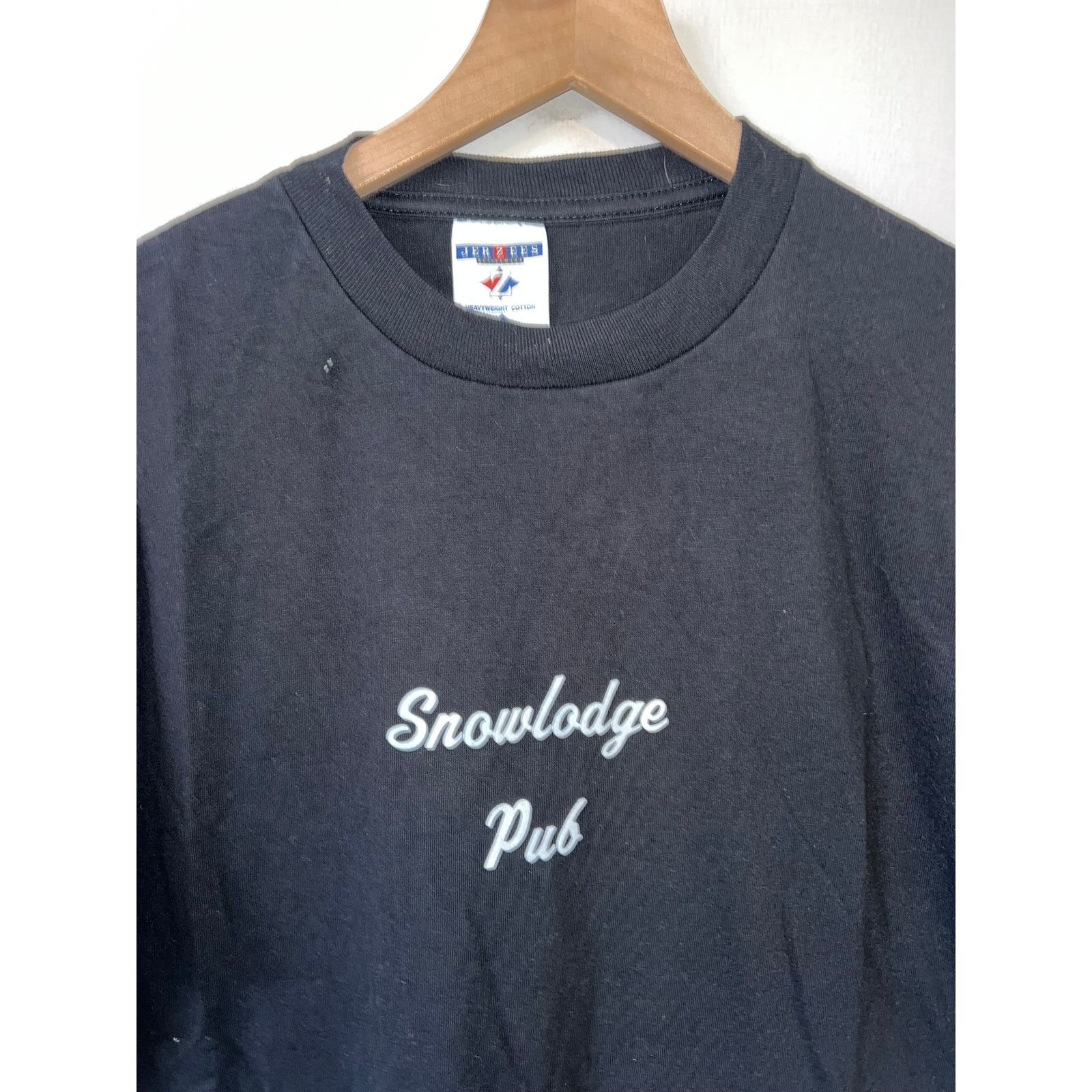 Jerzees Vintage Aspen Shirt Snowlodge Pub Zipone Bar Black L Tee Size US L / EU 52-54 / 3 - 2 Thumbnail