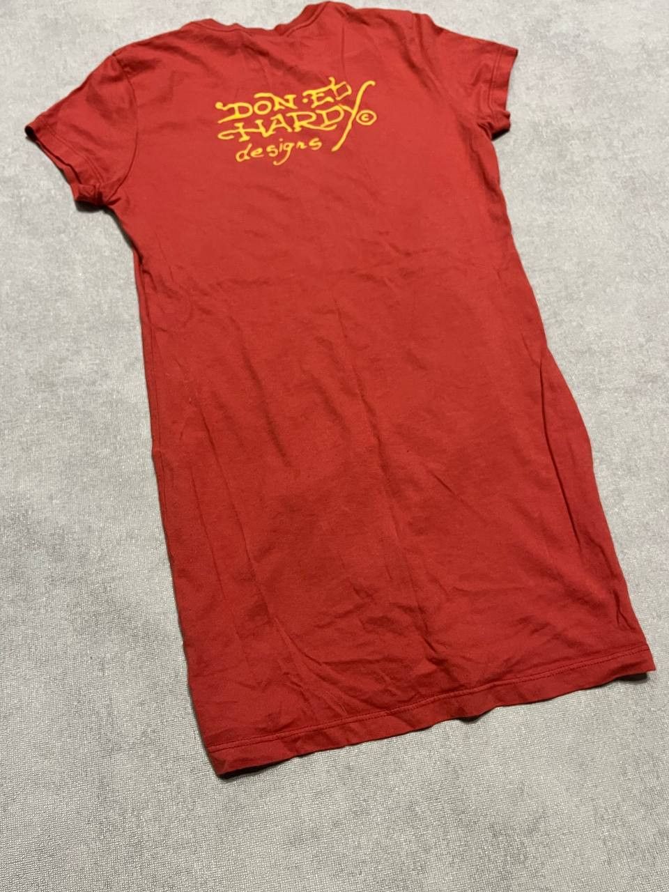 Ed Hardy Vintage Ed Hardy Women`s Red Logo Print T Shirt Size S Size S / US 4 / IT 40 - 8 Thumbnail