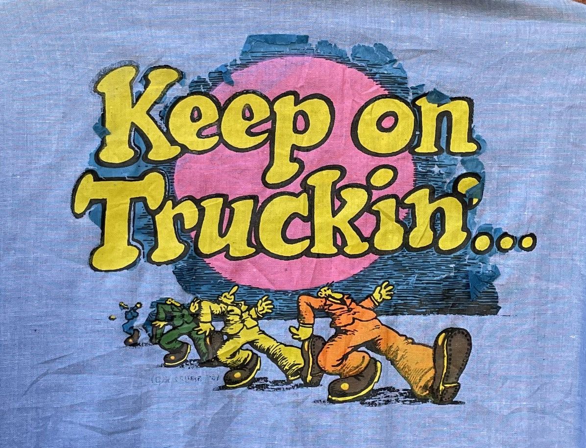 Vintage 60s Contrast Stitch Western Robert Crumb keep On Truckin Size US L / EU 52-54 / 3 - 8 Thumbnail