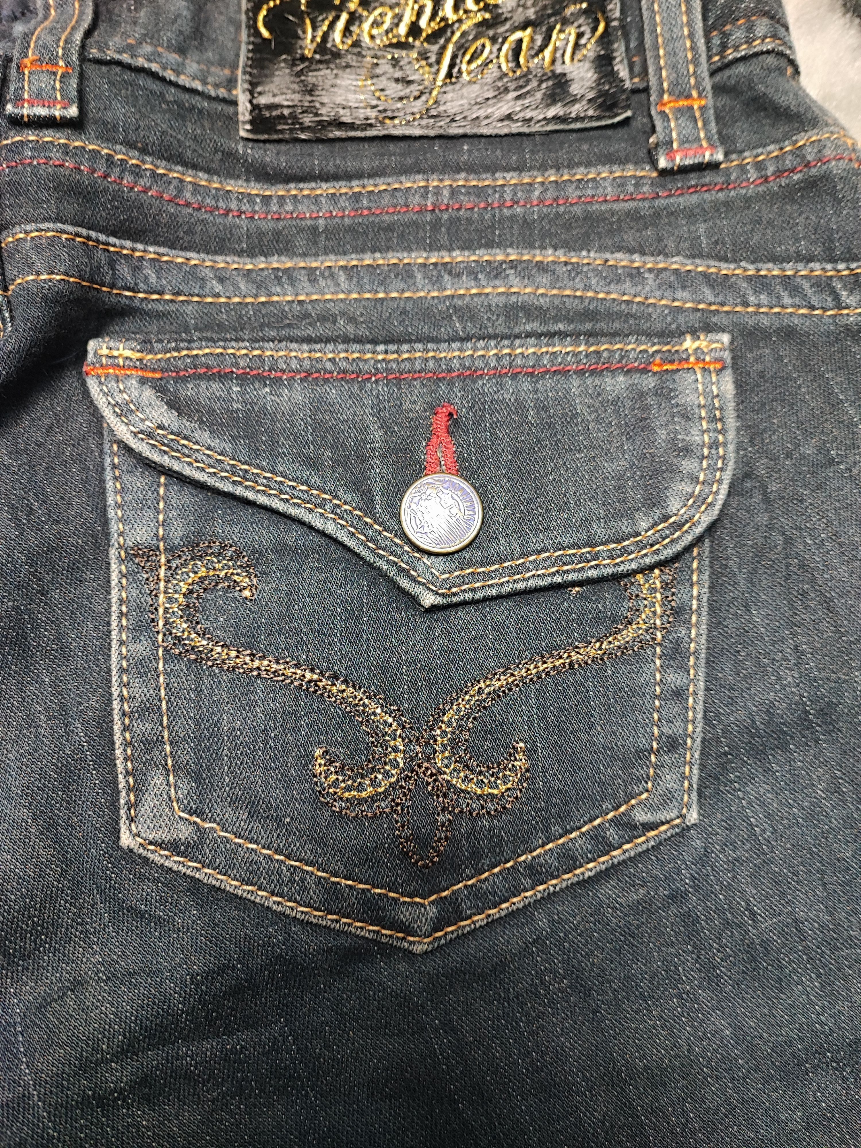 Edwin × Vintage Edwin Something Bootcut Flare Distressed Jeans Size US 30 / EU 46 - 17 Thumbnail