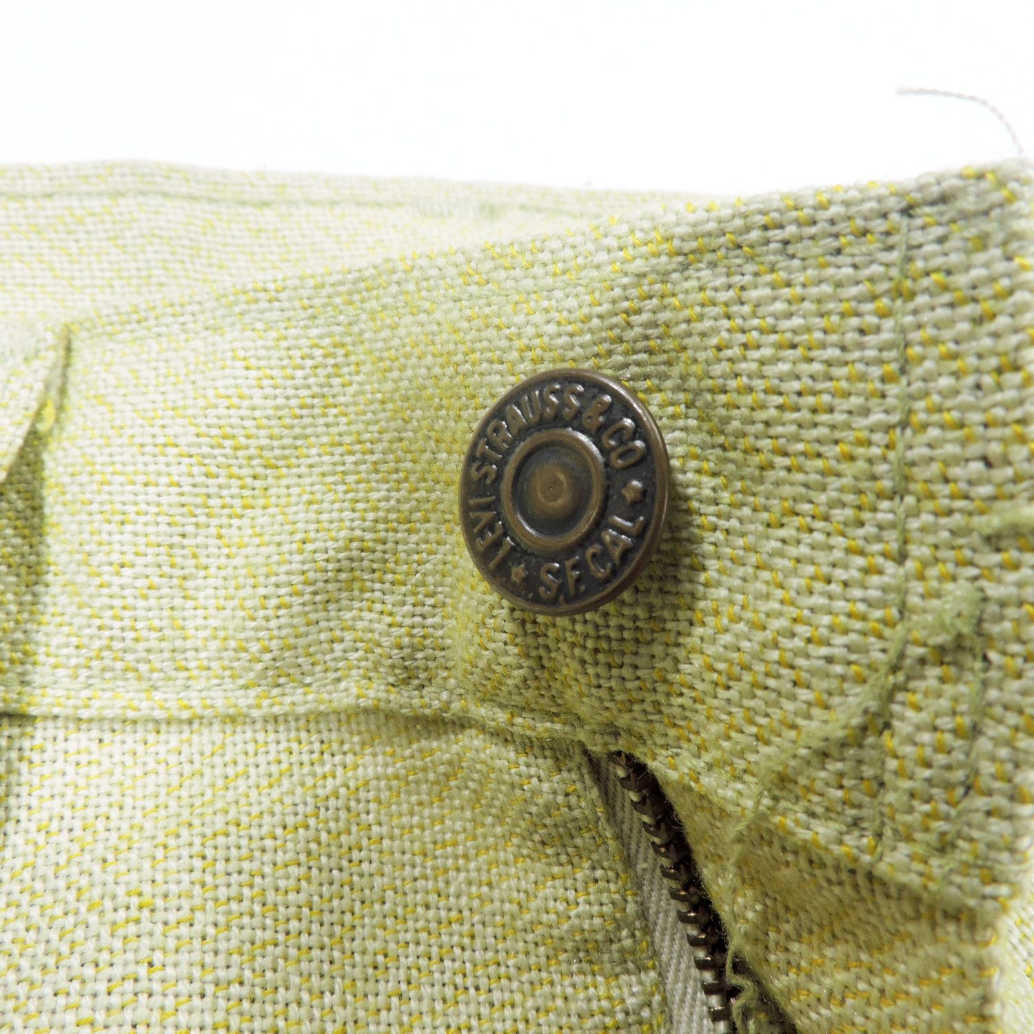 Levi's 60'S LEVI'S STA-PREST KHAKI BIG E GOLD TAB LONG PANTS Size US 30 / EU 46 - 6 Thumbnail