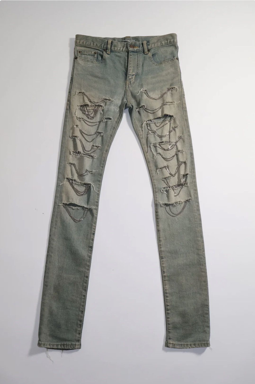 Saint Laurent Paris Saint Laurent FW13 Chain Denim Size US 28 / EU 44 - 1 Thumbnail