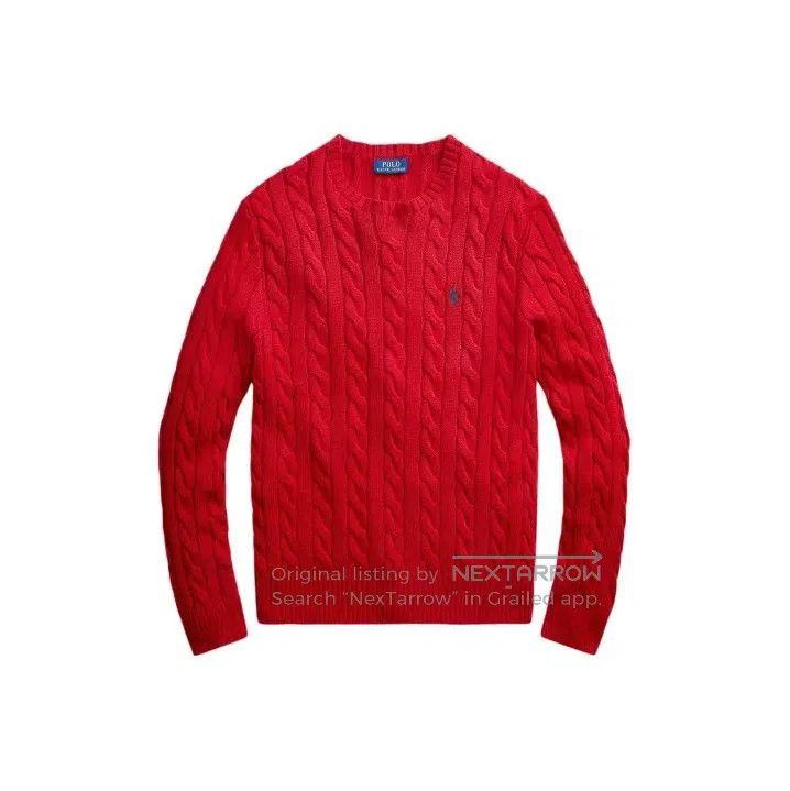 Polo Ralph Lauren Polo Ralph Lauren Cable Knit Logo Embroidery Sweater. Size US L / EU 52-54 / 3 - 1 Thumbnail