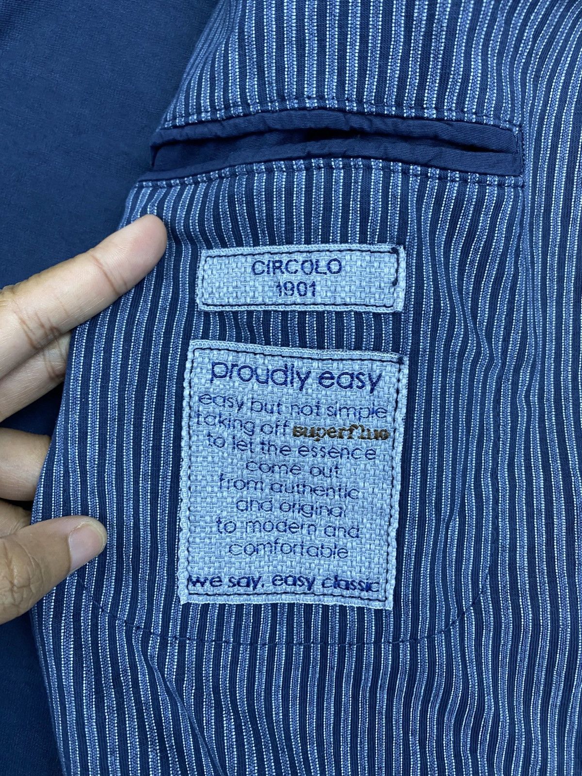 Circolo 1901 Vintage Circolo 1901 Tailored Stripes Blazer Size US M / EU 48-50 / 2 - 9 Thumbnail