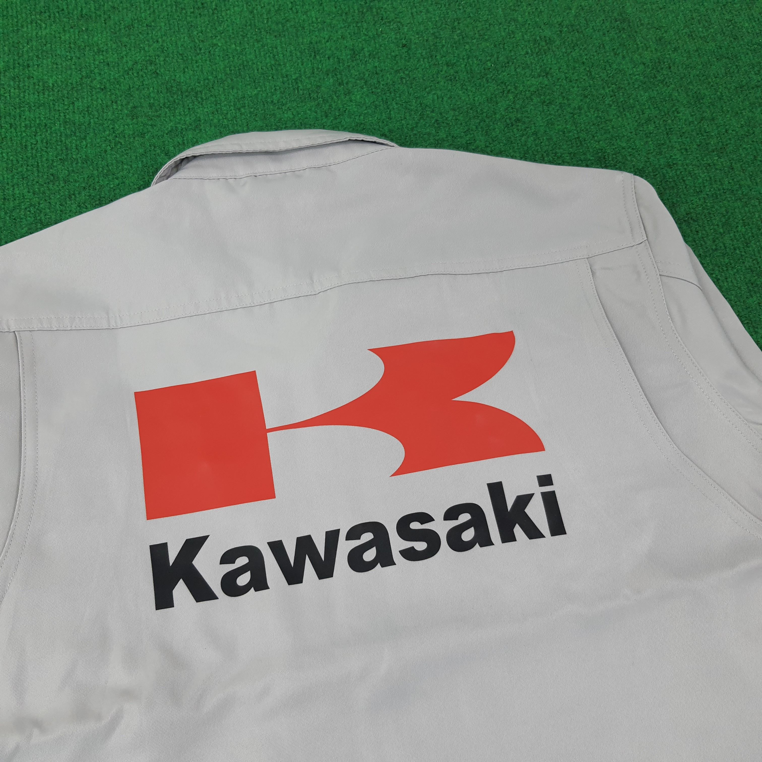 Japanese Brand × Vintage Vintage KAWASAKI Motorsports Racing Jacket C231N28 Size US M / EU 48-50 / 2 - 2 Thumbnail