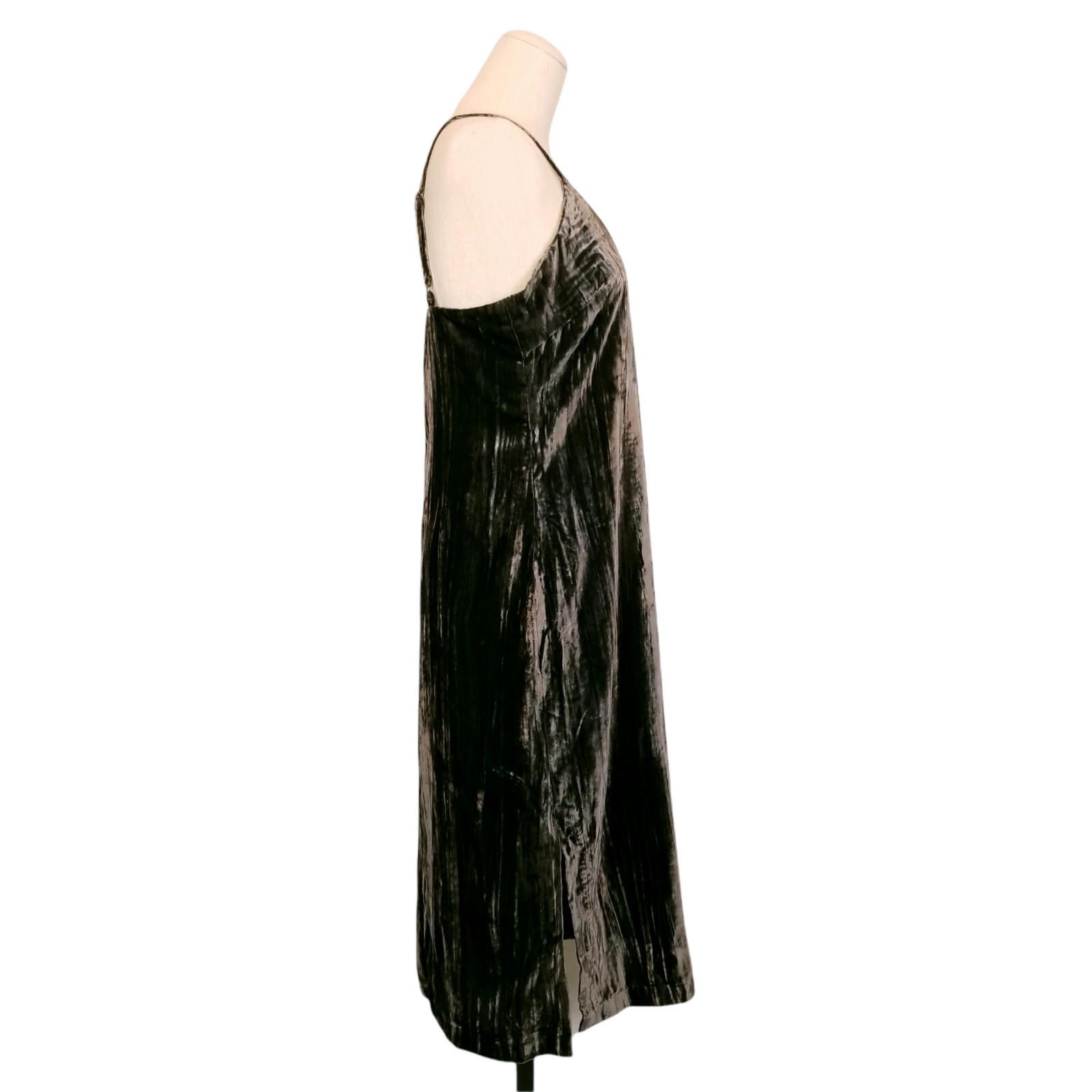Splendid NWT Splendid Crushed Velvet Sleeveless Midi Dress Black Sz M Size M / US 6-8 / IT 42-44 - 5 Thumbnail