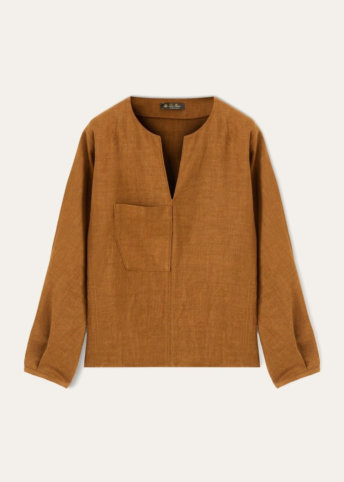 Loro Piana o1srvl11e0824 Arsene Structured Shirt in Brown Size XXL / US 16-18 / IT 52-54 - 1 Thumbnail