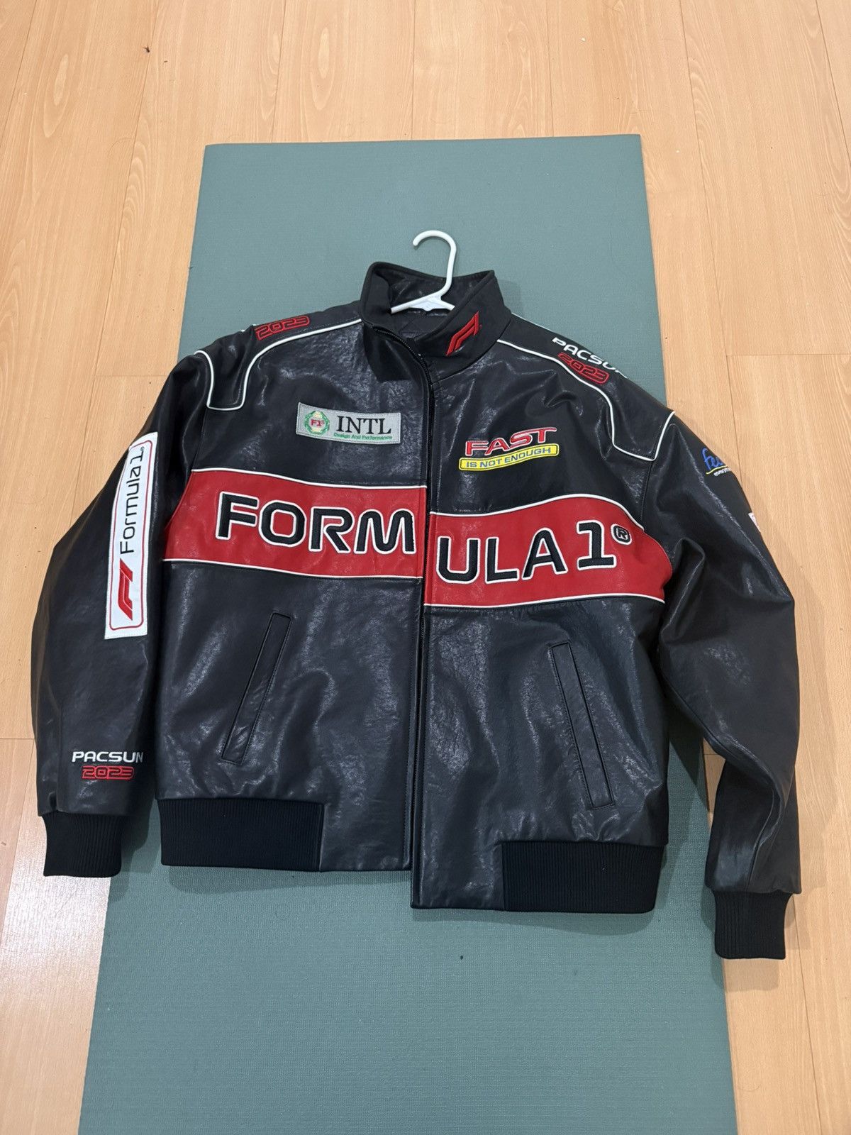 Pacsun Pacsun x F1 Leather Jacket Size US M / EU 48-50 / 2 - 1 Thumbnail
