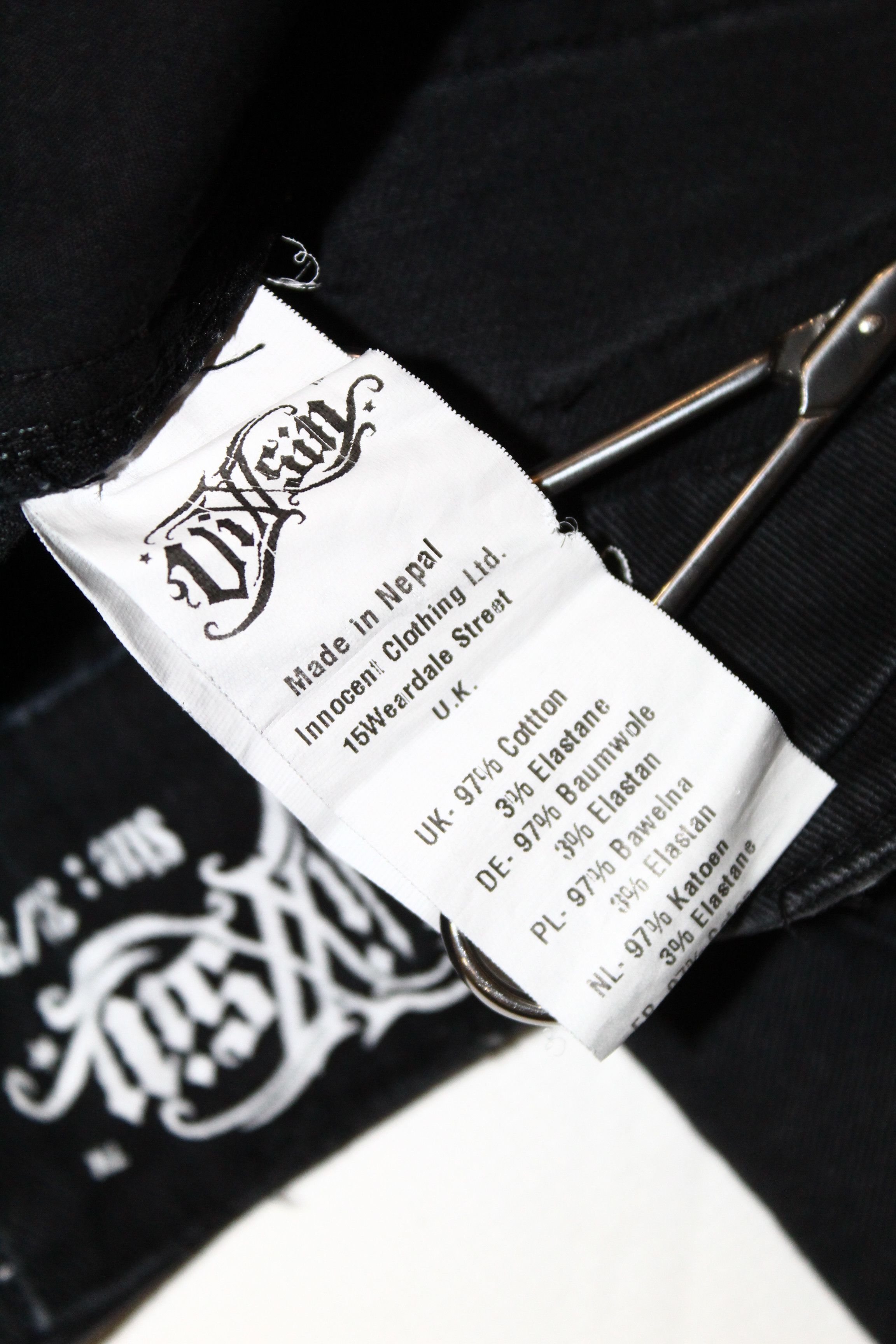 Beauty Beast Vixxsin Slim Fit Bondage Zippers Faded Black Stretch Pants Size US 32 / EU 48 - 7 Thumbnail