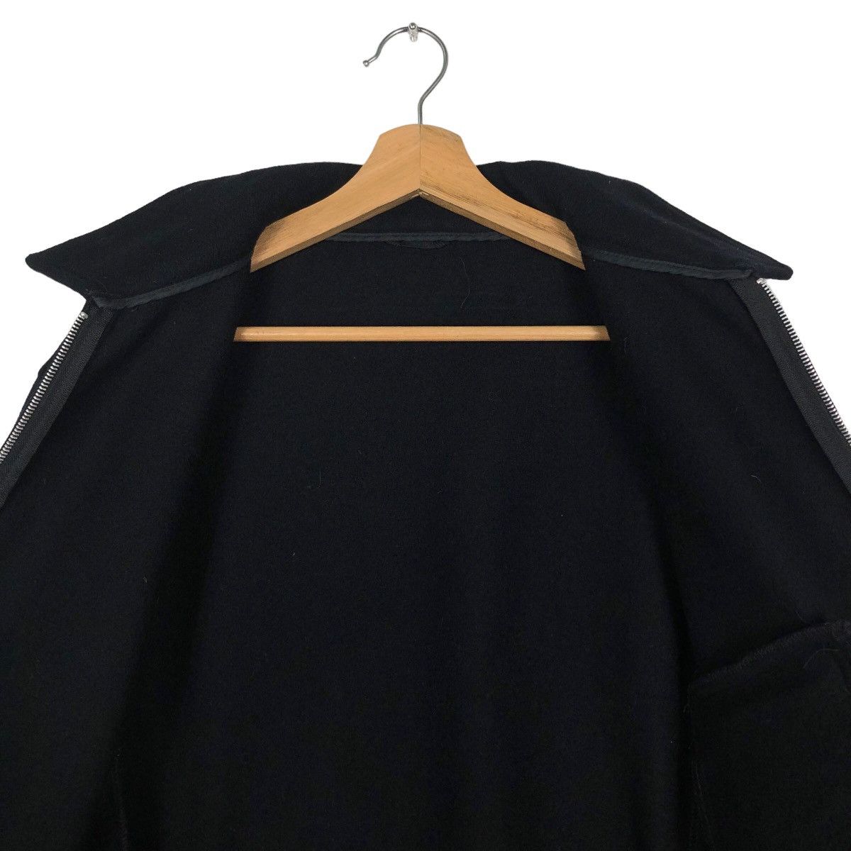 Vintage 🔥Iconic Black - 90’s Biker Wool Jacket Fidelity USA Size US L / EU 52-54 / 3 - 10 Thumbnail