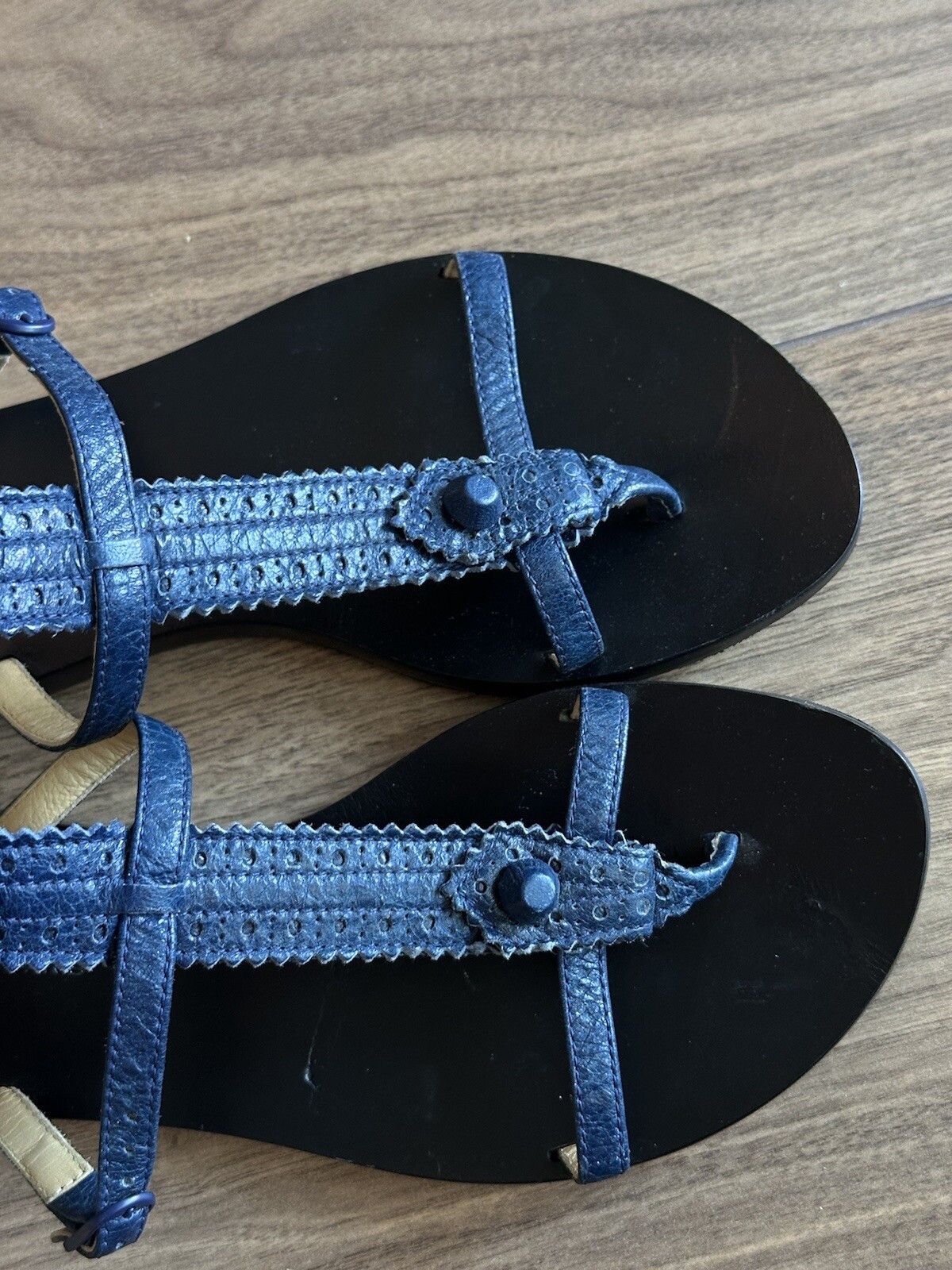 Balenciaga Balenciaga Paris Gladiator Studded Flat Sandals City Size US 8.5 / IT 38.5 - 3 Thumbnail