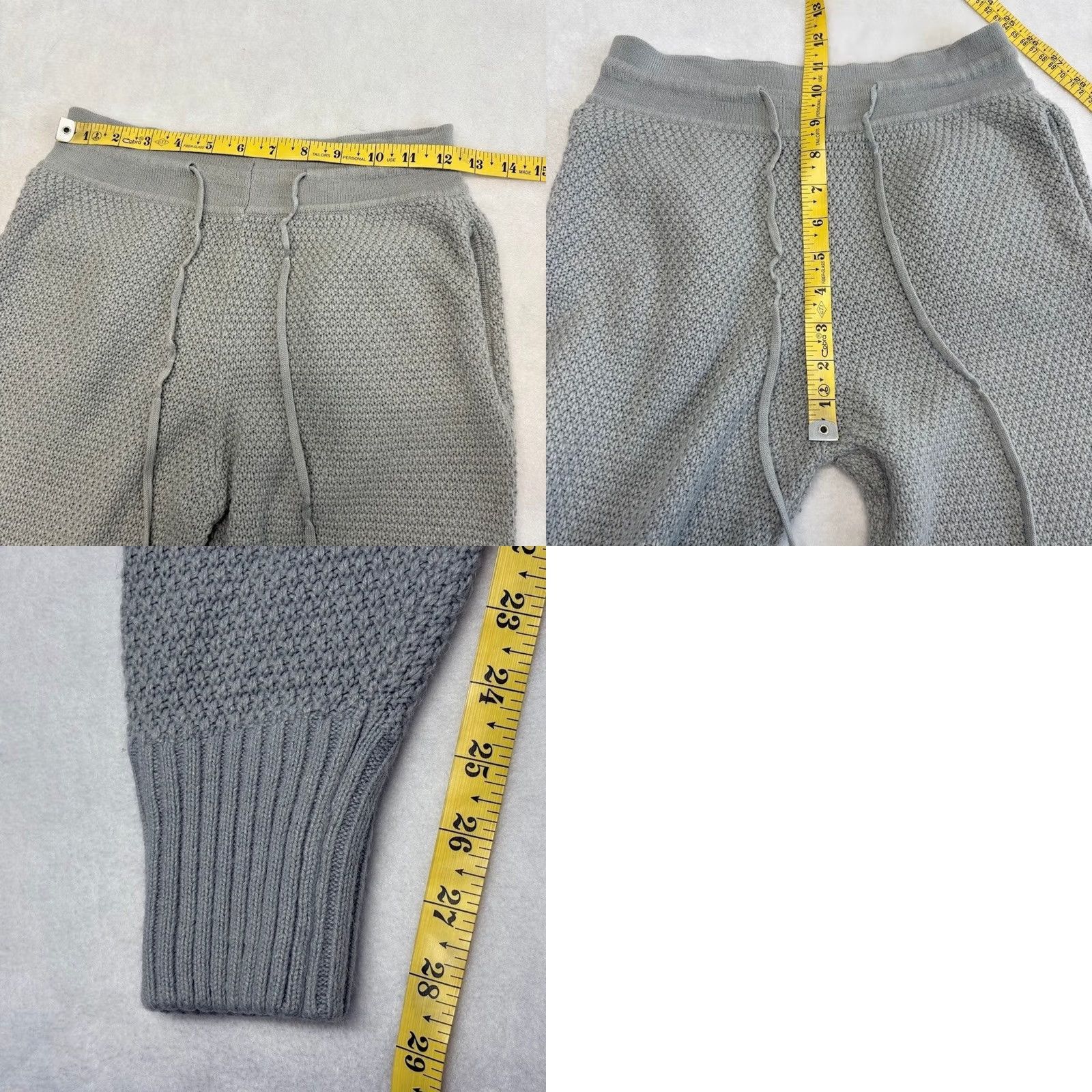 PrettyLittleThing PRETTYLITTLETHING Gray Textured Knit Jogger Sweatpants Women S Size S Size S / US 4 / IT 40 - 8 Thumbnail
