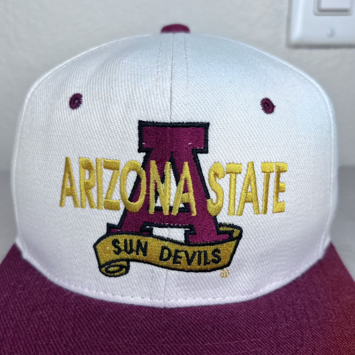 NCAA Vintage 1990s Arizona State Sun Devils Embroidered Snapback Size ONE SIZE - 2 Thumbnail