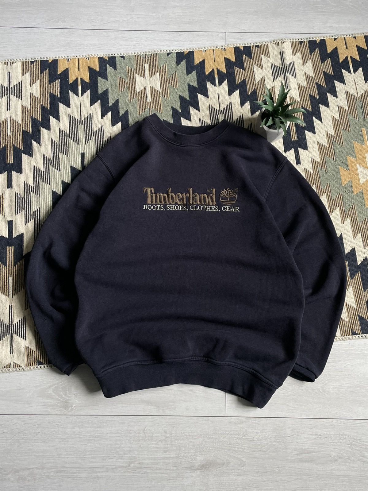 Timberland × Vintage Vintage Timberland Logo Sweatshirt Size US S / EU 44-46 / 1 - 1 Thumbnail