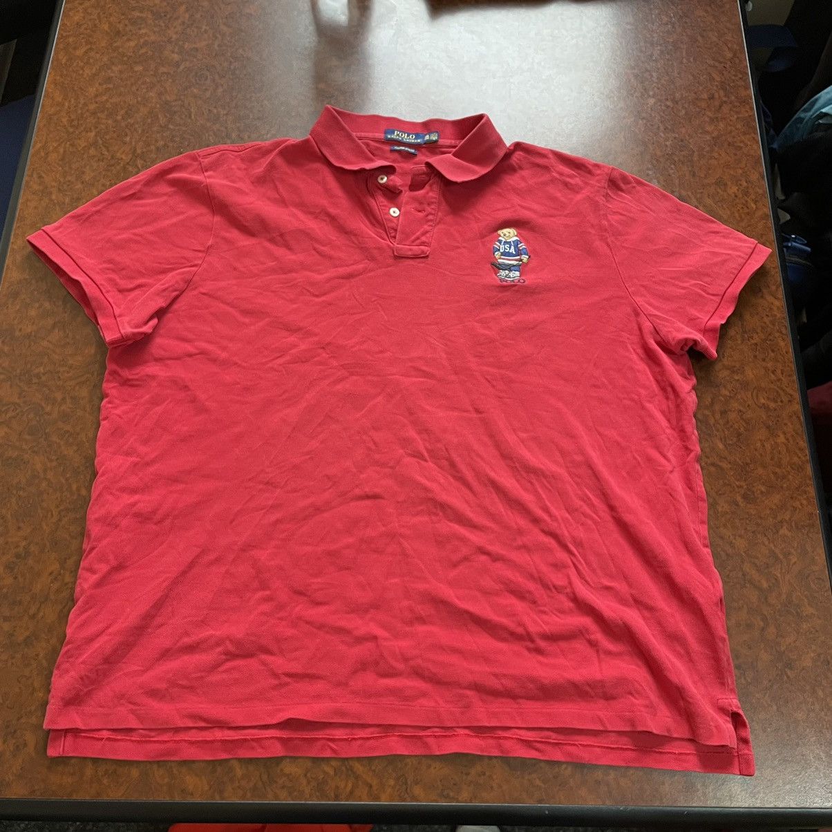 Polo Ralph Lauren × Vintage Polo Bear Ralph Lauren CHIEF KEEF rrl old money tee shirt Size US XXL / EU 58 / 5 - 1 Thumbnail