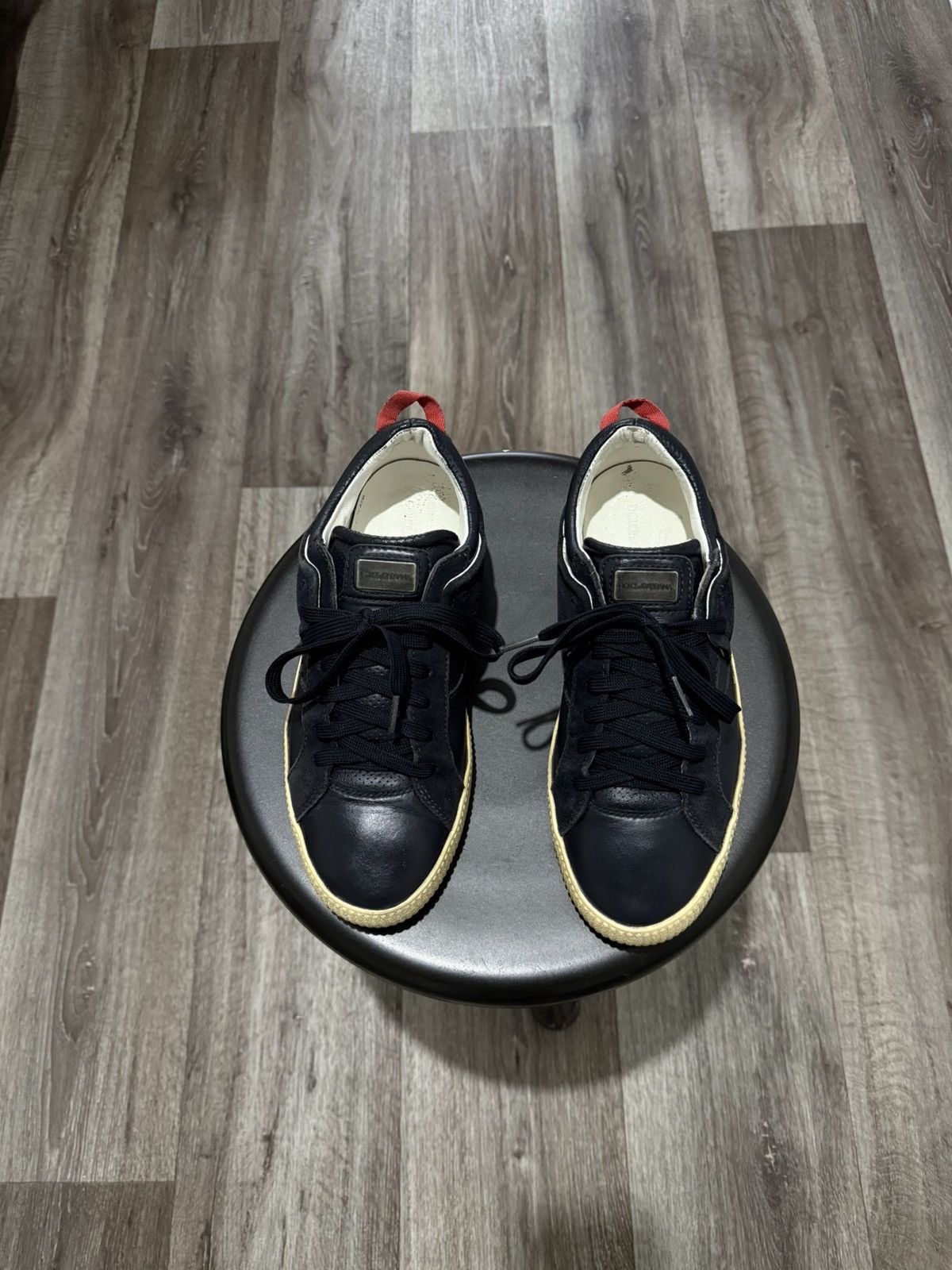 Dolce & Gabbana DOLCE GABANA LEATHER SNEAKERS MENS LACE UP LUXURY OLD MONEY Size US 9 / EU 42 - 3 Thumbnail