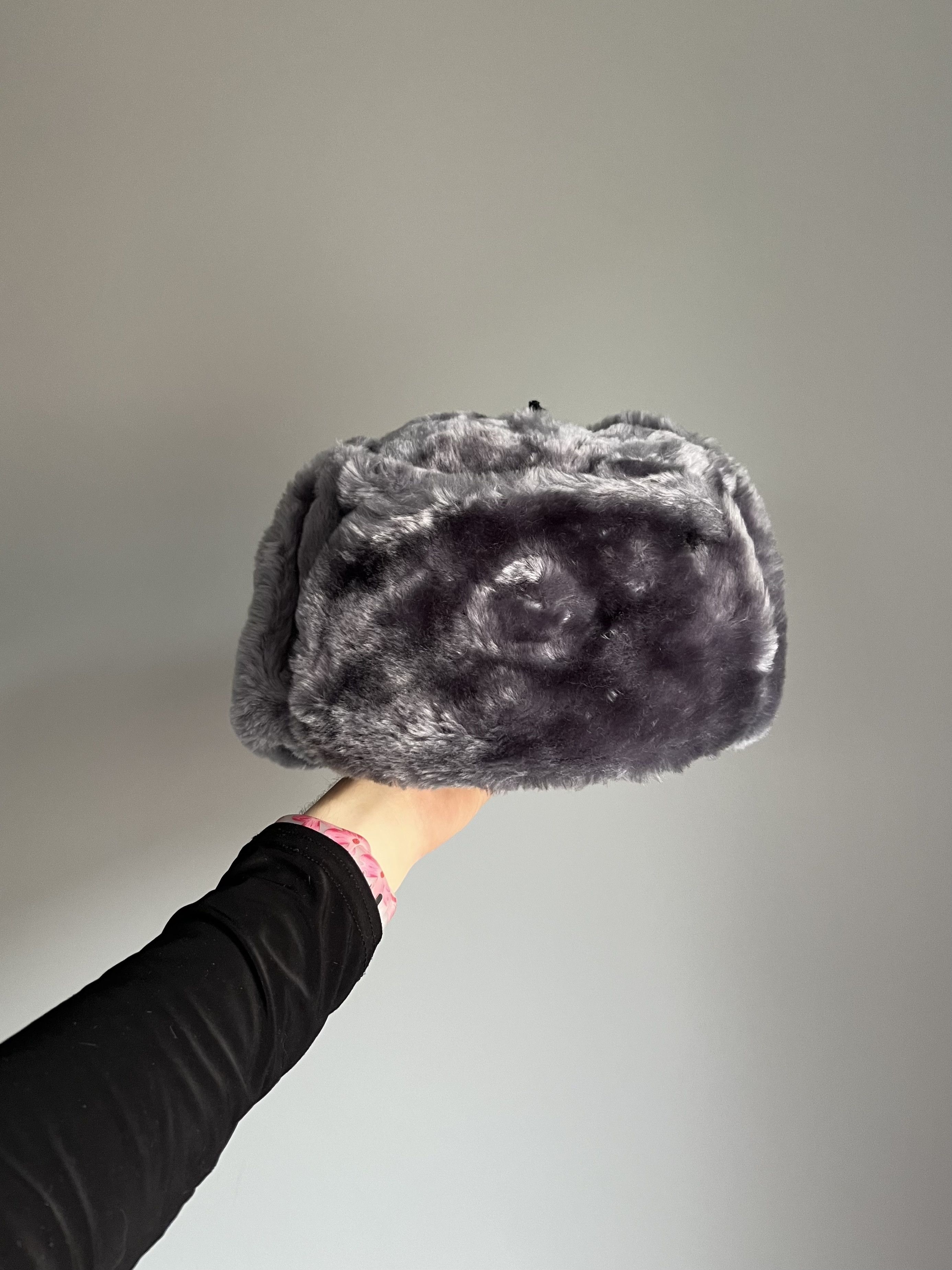 Japanese Brand Vintage 90s Alt Fuzzy Mohair Ushanka USSR Hat Size ONE SIZE - 7 Thumbnail