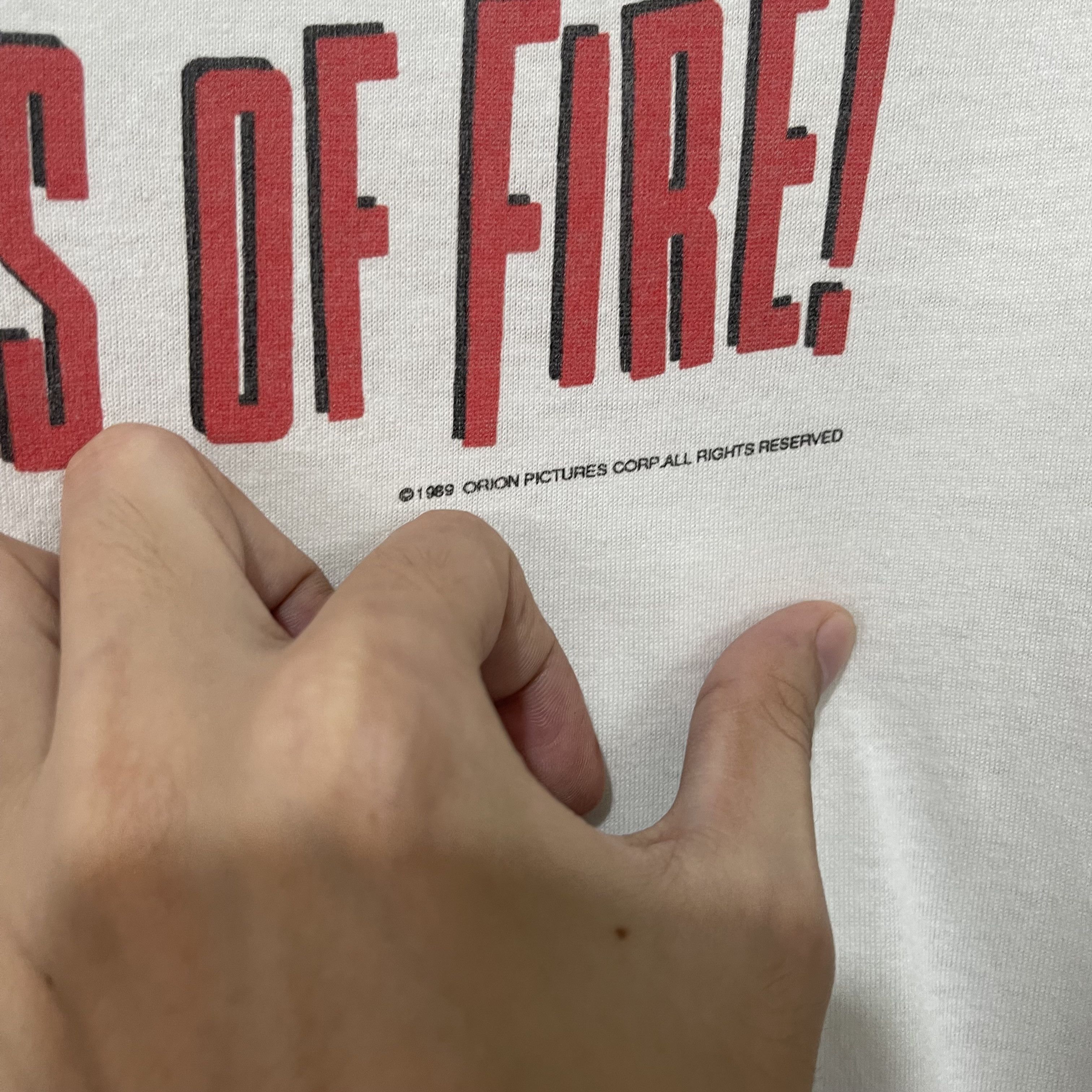 Vintage Vintage 1989 Great Balls of Fire Movie Promo T-Shirt Size US L / EU 52-54 / 3 - 3 Thumbnail