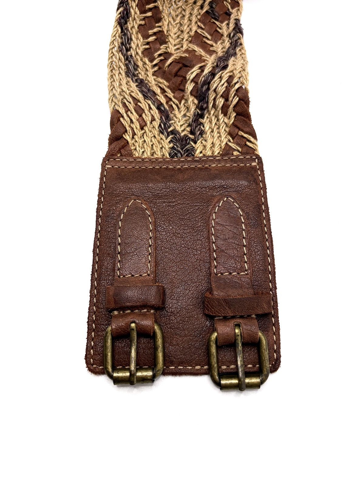 Allsaints AllSaints Spitalfields Woven Double Leather Belt Size ONE SIZE - 10 Thumbnail
