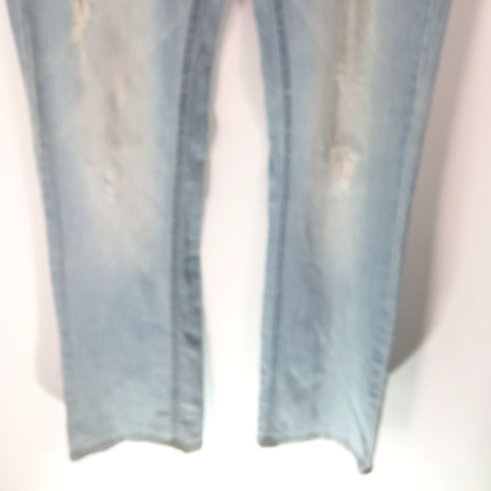 Toy Machine Machine Jeans Women Straight Regular Flat Front Size 7 Blue 5-Pocket Denim Rise Mid Inseam 34 Vintage No Size 28" / US 6 / IT 42 - 7 Thumbnail