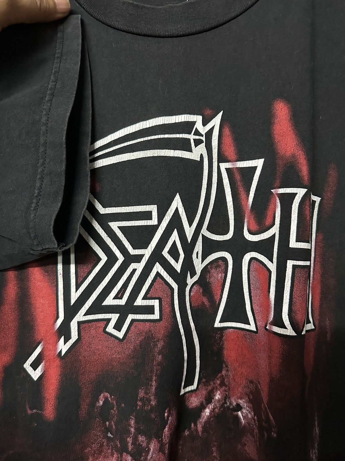 Band Tees × Vintage Vintage Death The Sound Of Perseverance Black Metal Faded T Size US L / EU 52-54 / 3 - 8 Thumbnail