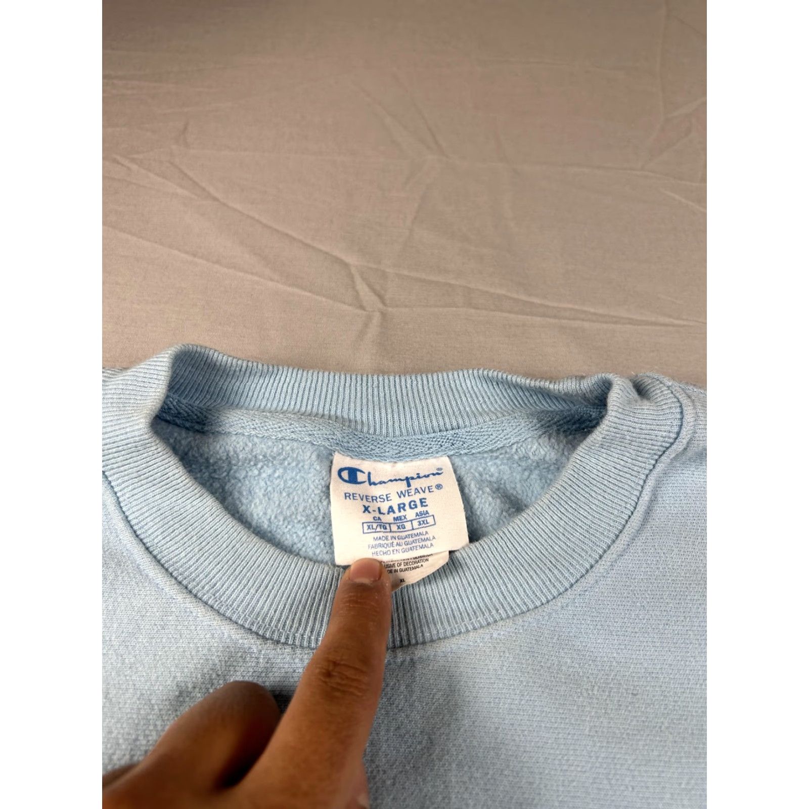 Champion Champion Sweatshirt Mens XL Blue Reverse Weave Crewneck Rainbow Logo Graphic Size US XL / EU 56 / 4 - 3 Thumbnail