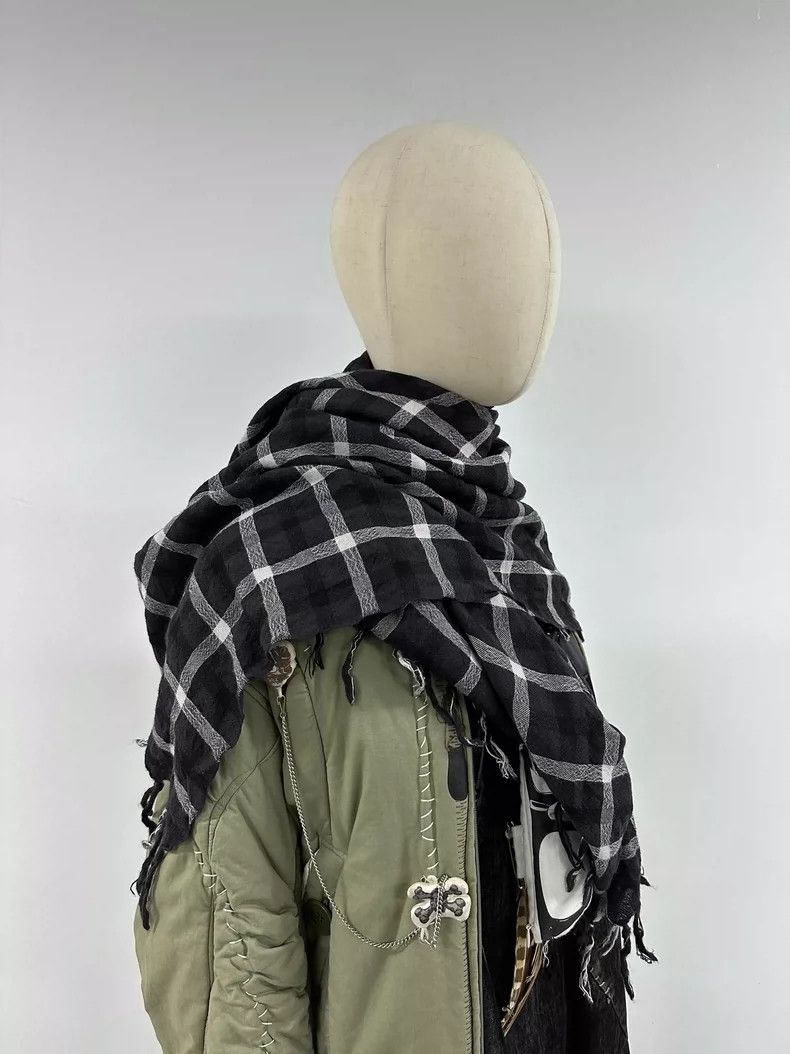 Y's Y's Plaid Scarf Size ONE SIZE - 2 Thumbnail