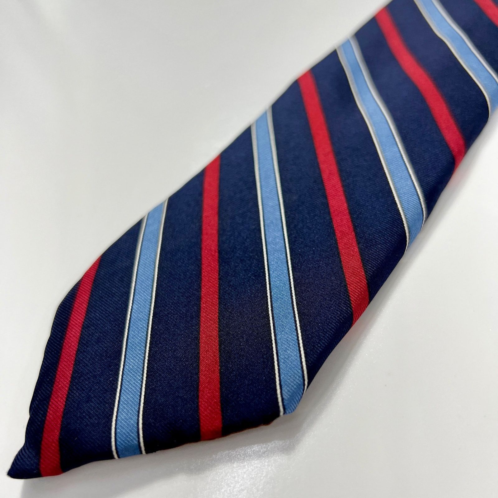 Yves Saint Laurent Yves Saint Laurant YSL Men's Tie Black Blue All Silk Necktie Size ONE SIZE - 6 Thumbnail