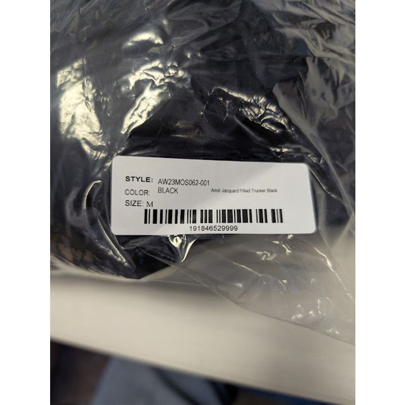 Amiri o1rshd1 Jacquard Filled Trucker Jacket in Black Size US M / EU 48-50 / 2 - 23 Thumbnail