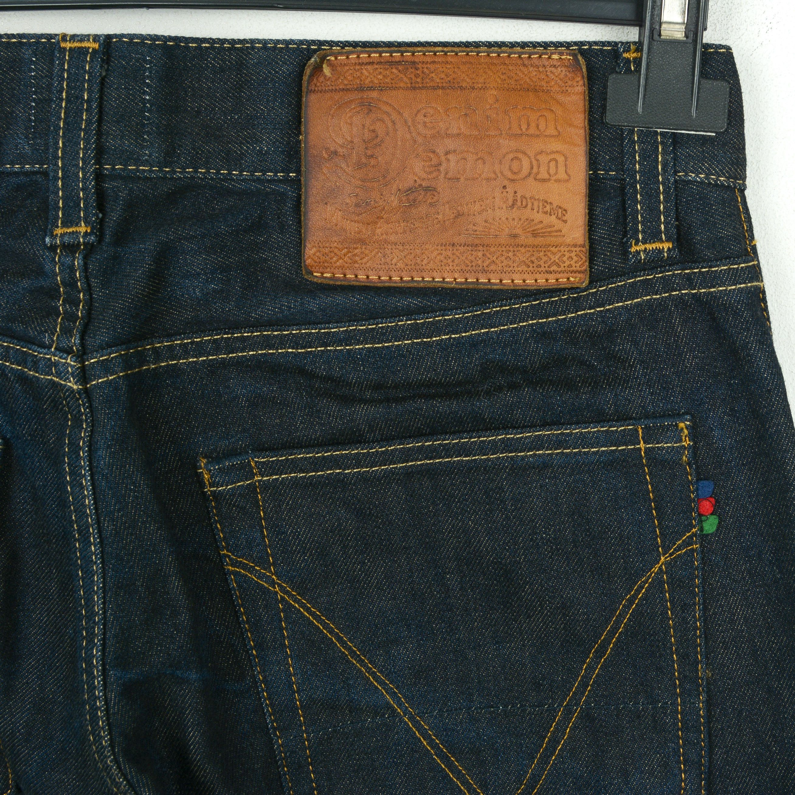 Denim Demon Aktiebolaget Mens W29 L32 Slim Taper Raw Selvage Jeans Pants Size US 29 - 5 Thumbnail