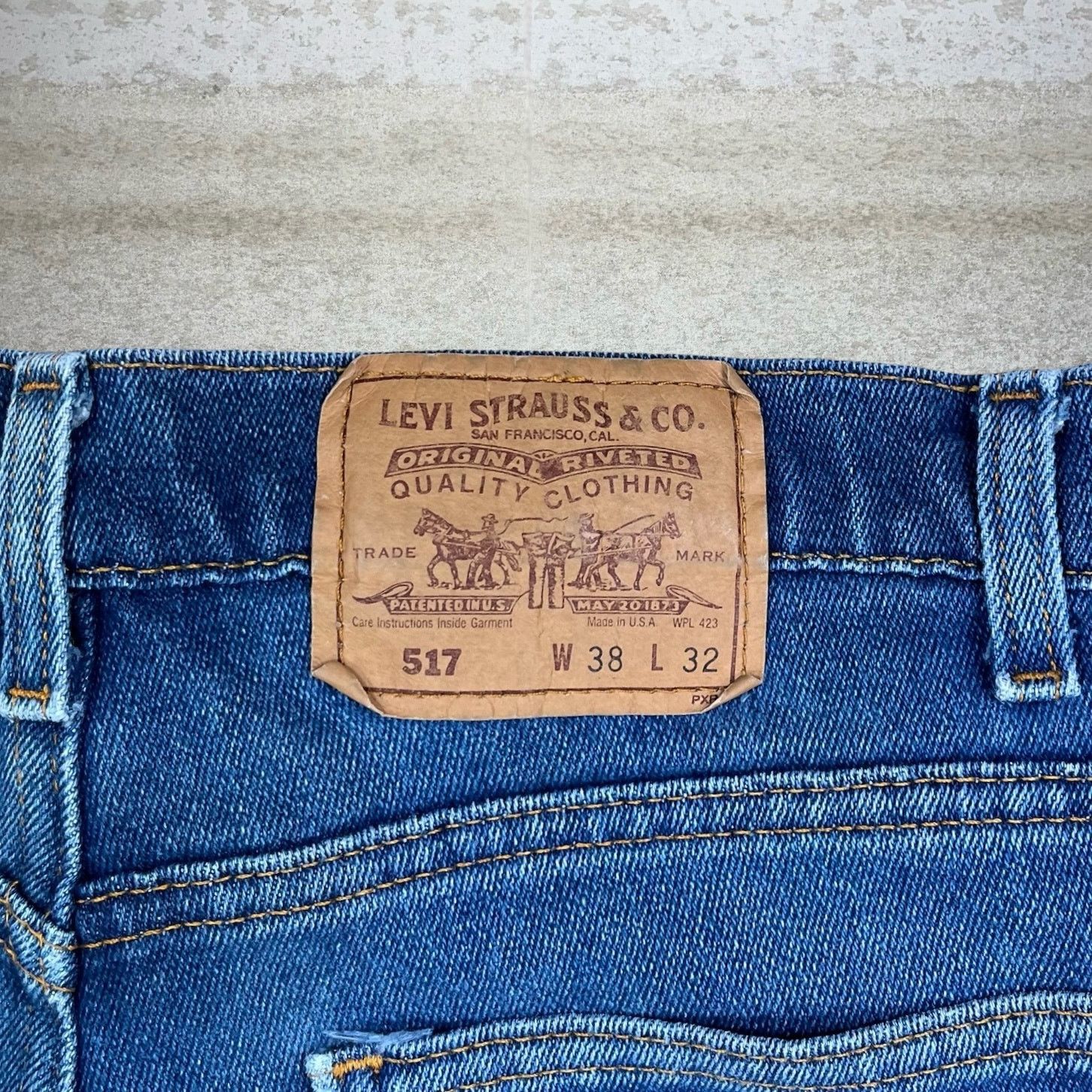 Levi's Vintage 80s Orange Tab Levis Jeans 38x32 Bootcut Dark Wash Size US 38 / EU 54 - 4 Thumbnail