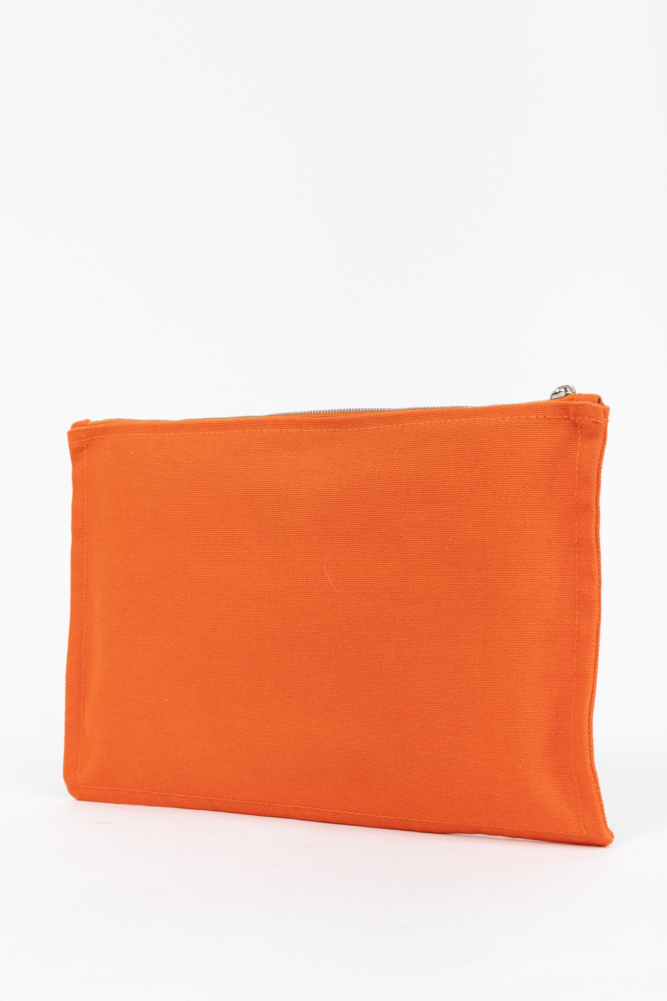 Hermes Hermes Flat Yachting GM Orange Logo Toile Pouch Size ONE SIZE - 3 Thumbnail