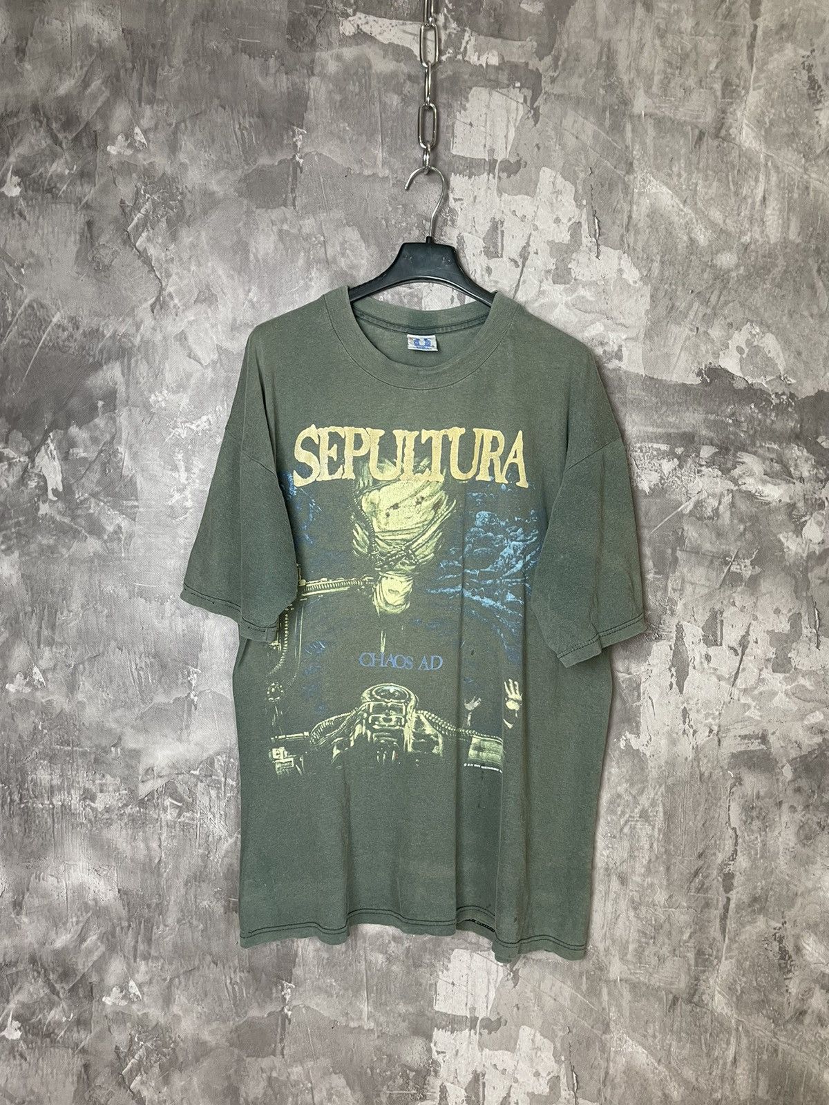 Sepultura 90s CHAOS A.D ビンテージTシャツ Sepultura 90s CHAOS A.D ビンテージTシャツ t シャツ 横