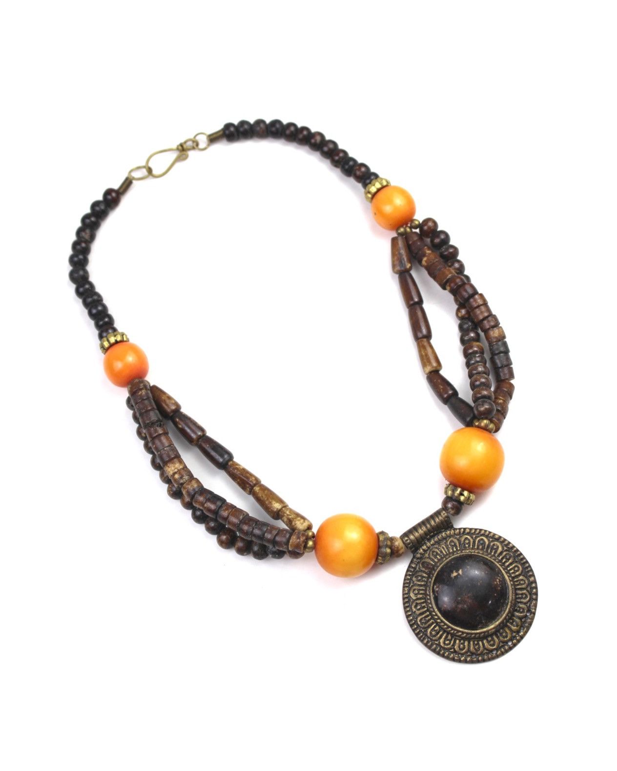 If Six Was Nine 1990S JAPANESE MADE TRIBAL SUN MEDALLION NECKLACE Size ONE SIZE - 2 Thumbnail