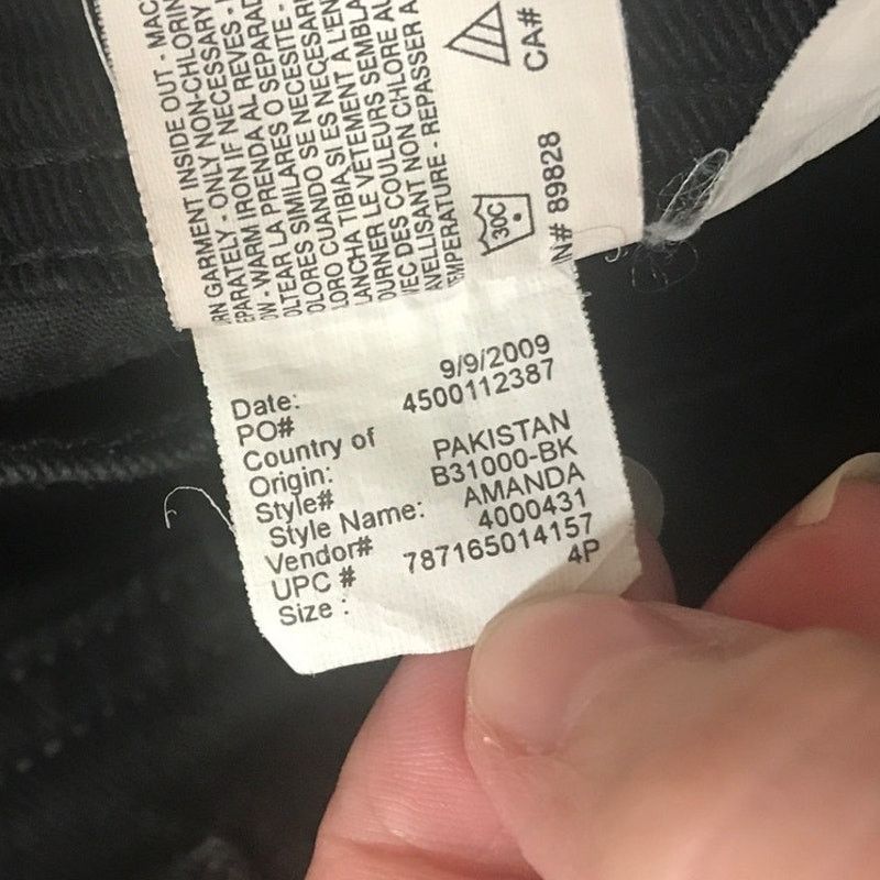 Gloria Vanderbilt Gloria Vanderbilt Amanda Black Denim Jean 4P Size 28" / US 6 / IT 42 - 8 Thumbnail