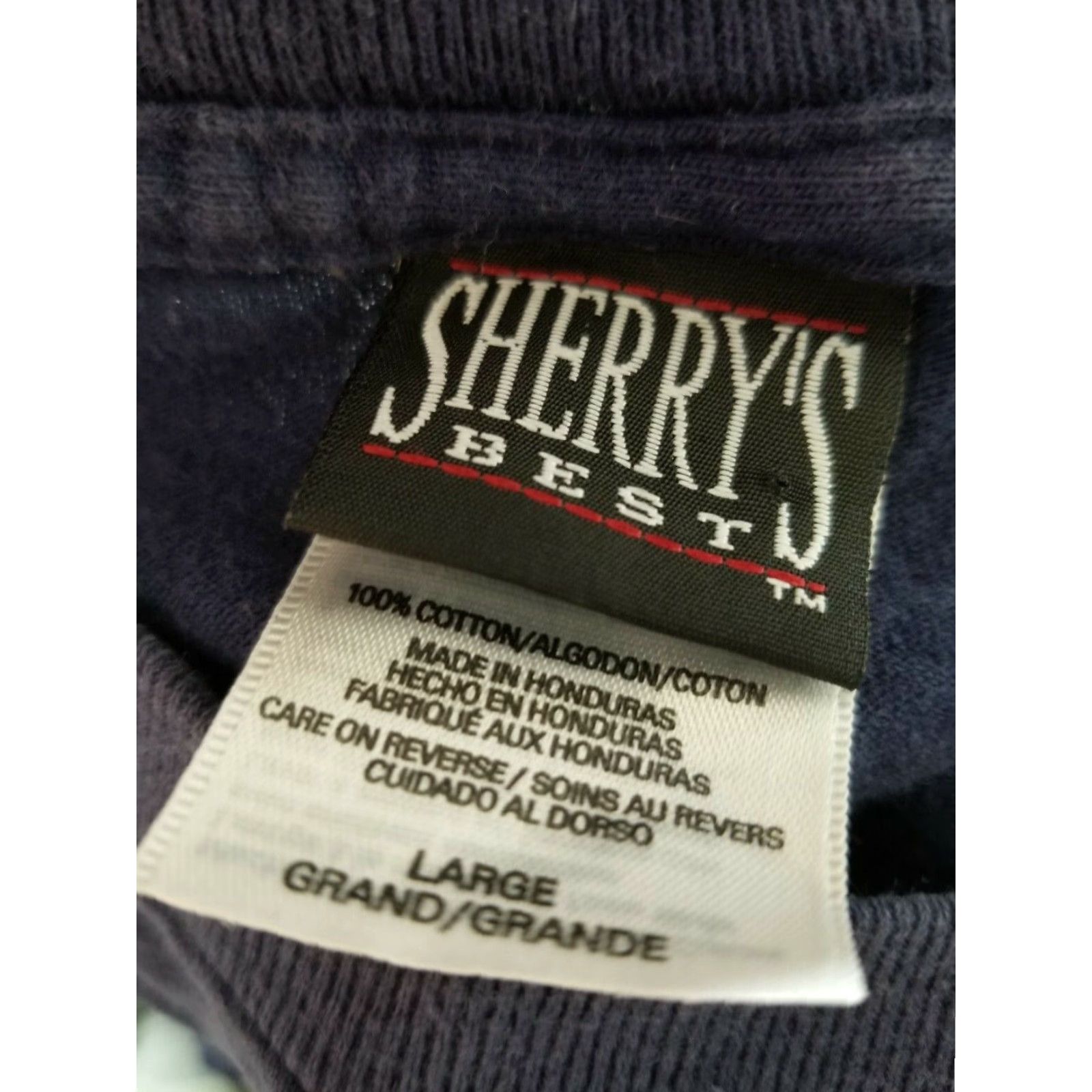 Vintage VINTAGE Sherry's Best Michigan Mackinac Bridge 90s Mens L Short Sleeve Blue T Shirt Size US L / EU 52-54 / 3 - 3 Thumbnail