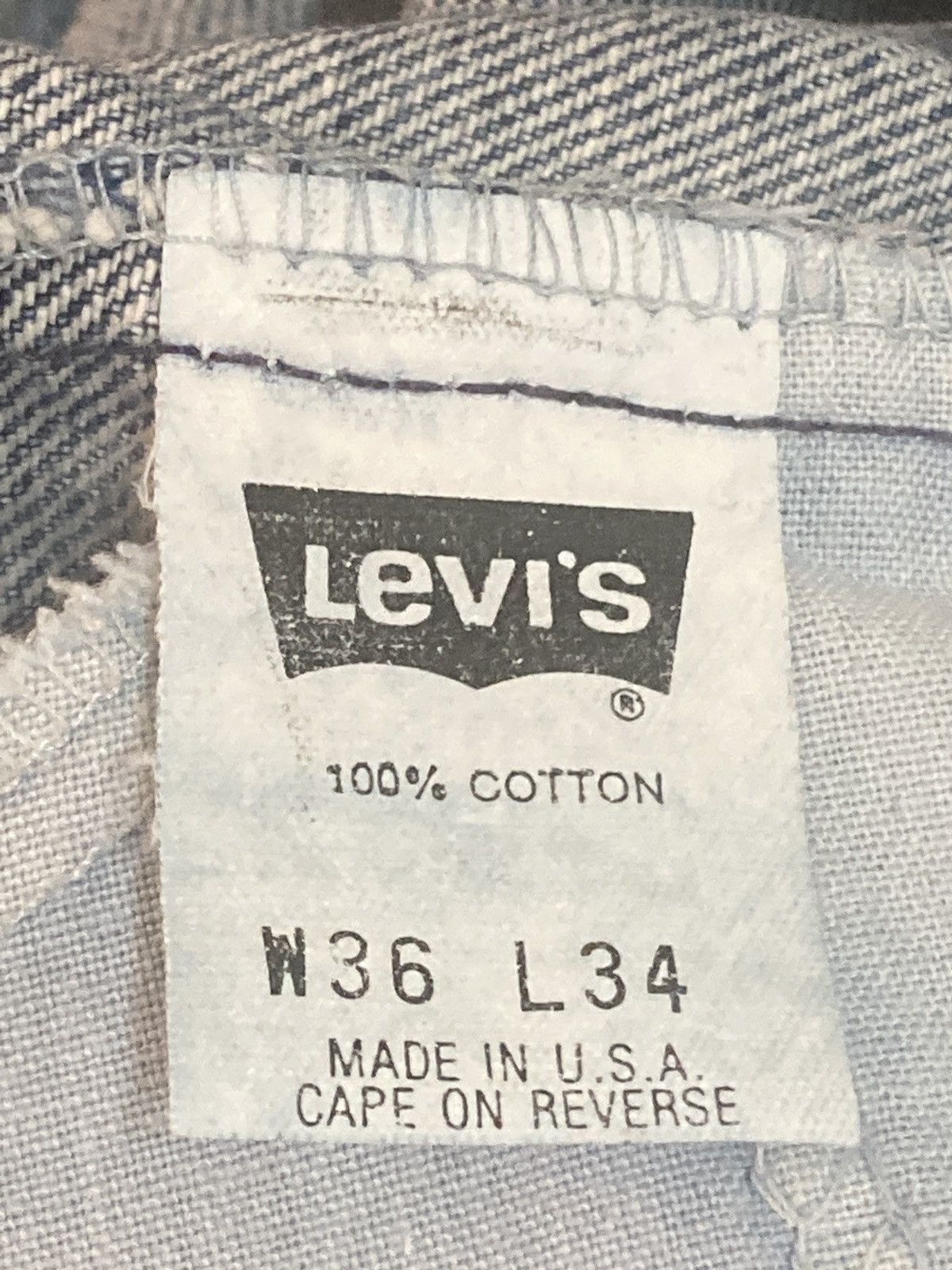 Levi's Vintage 90’s Levis 505 orange tab jeans Made in USA Size US 36 / EU 52 - 6 Thumbnail