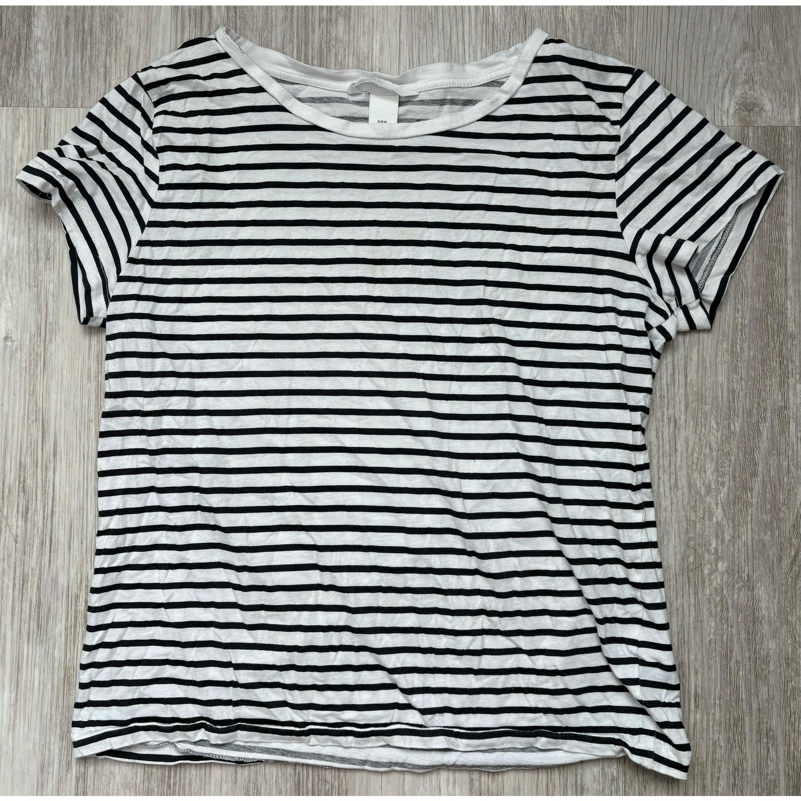 H&M H&M | Women's Casual Striped Short Sleeve T-Shirt | Medium Size M / US 6-8 / IT 42-44 - 1 Thumbnail