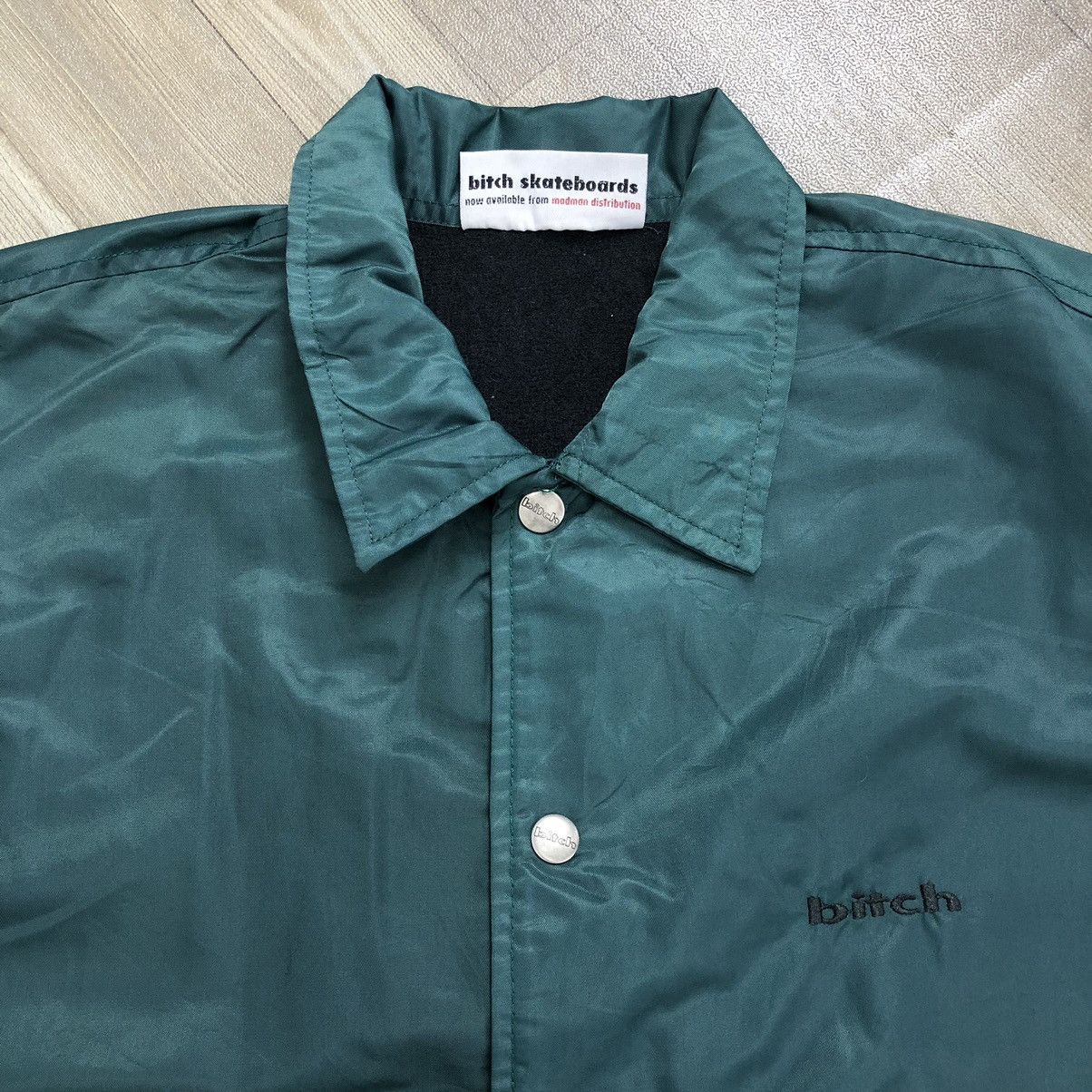 Powell Peralta × Vintage Vintage 90s Bitch Skateboard Green Vest Size US M / EU 48-50 / 2 - 3 Thumbnail