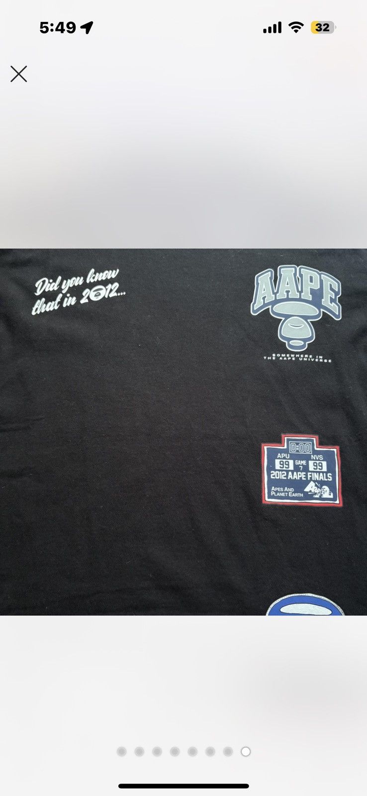 Aape Aape by a bathing ape black tee Size US S / EU 44-46 / 1 - 8 Thumbnail