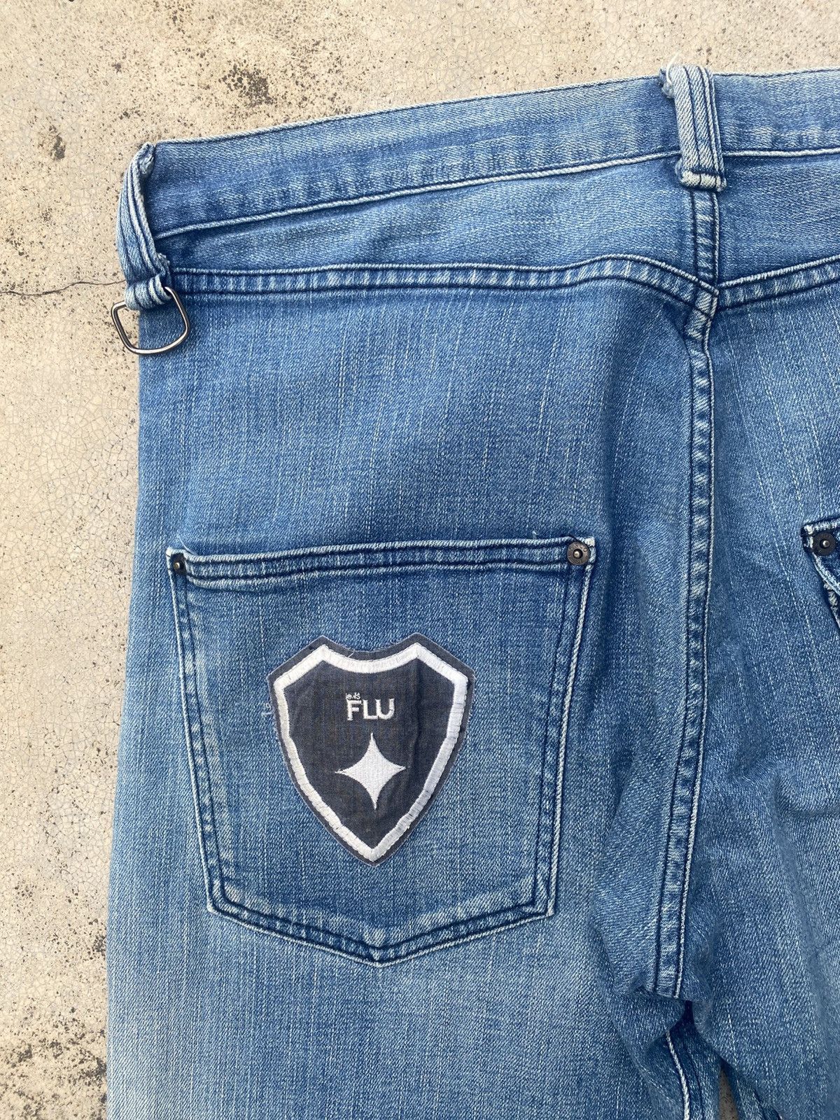 Designer × Levi's Levis Collabration With Flu Blue Gammy Jeans Size US 33 - 16 Thumbnail