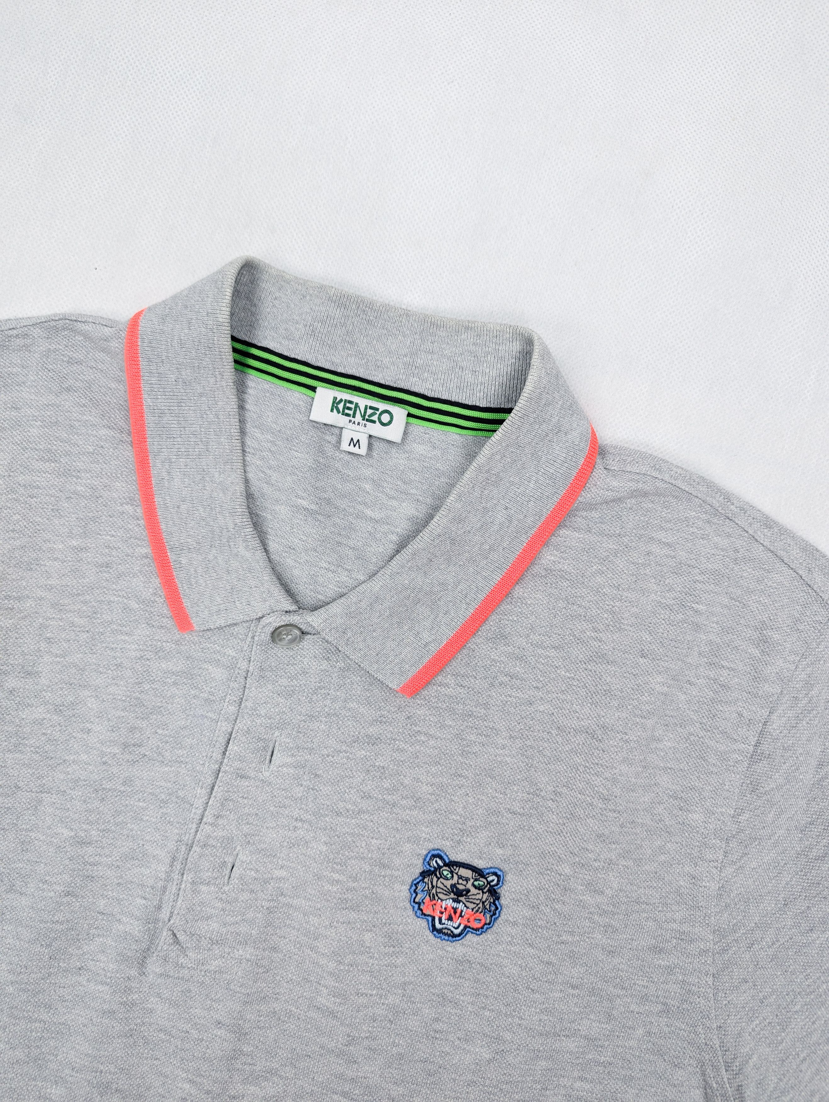 Kenzo Kenzo grey polo t-shirt M Size US M / EU 48-50 / 2 - 2 Thumbnail