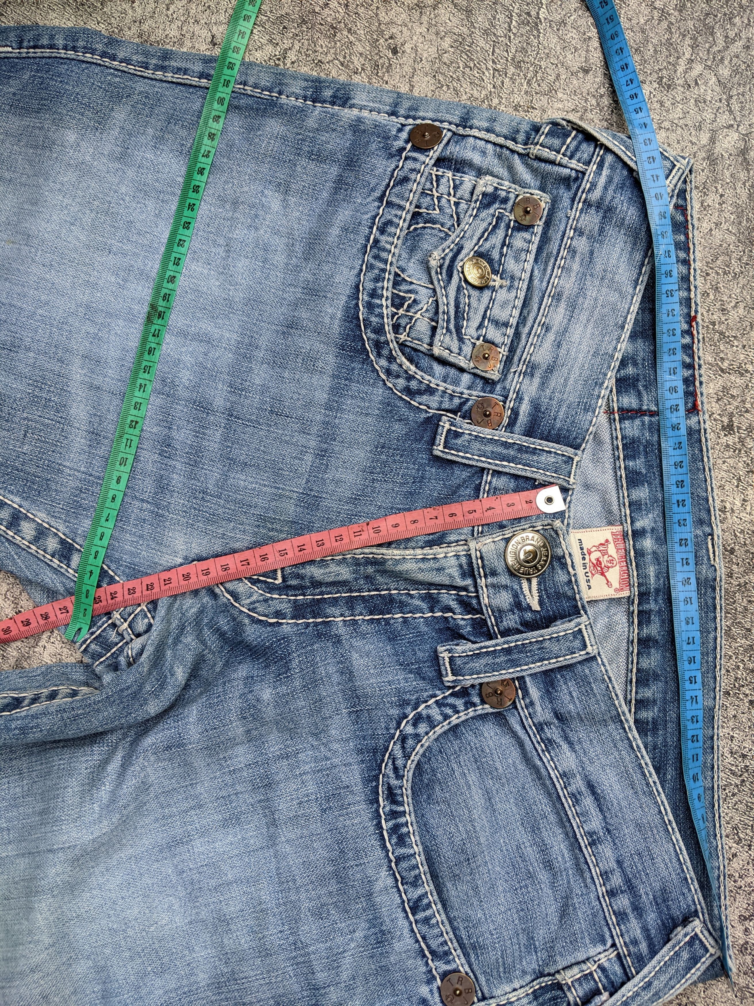 True Religion Vintage Joey Big T Flare Jeans Size US 32 / EU 48 - 13 Thumbnail