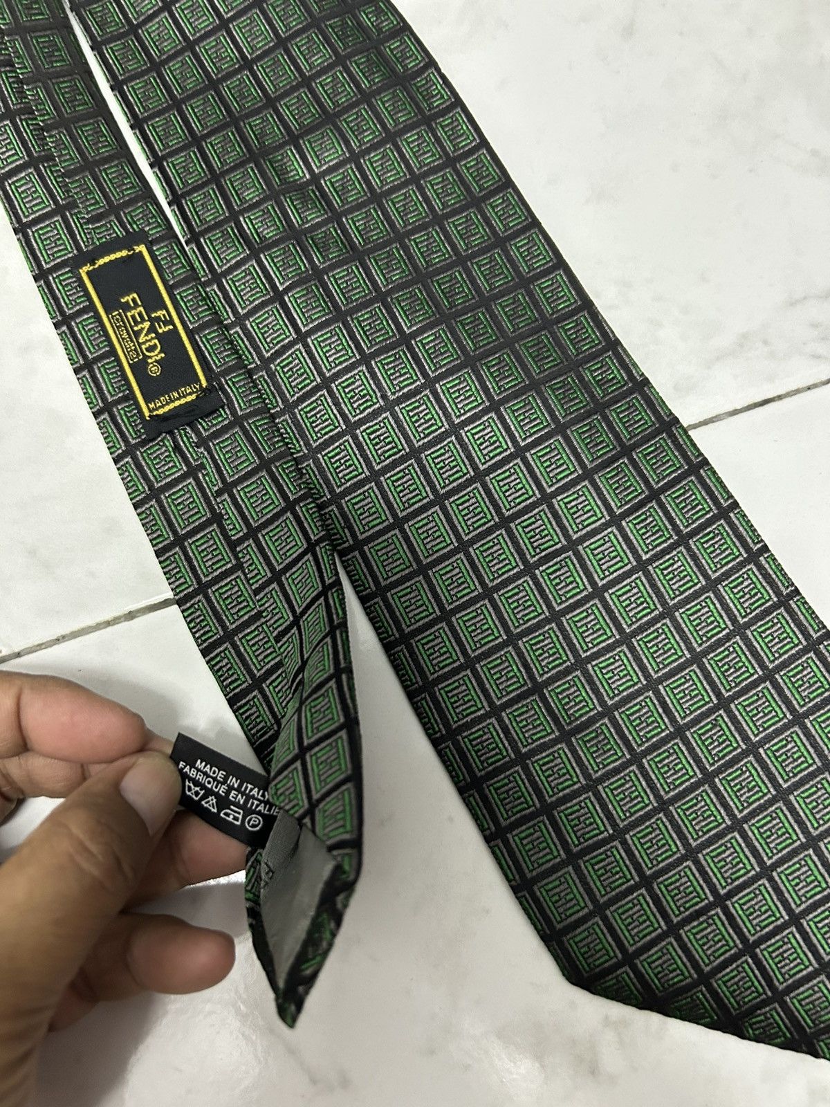 Fendi VINTAGE FENDI FF MONOGRAM TIE Size ONE SIZE - 4 Thumbnail