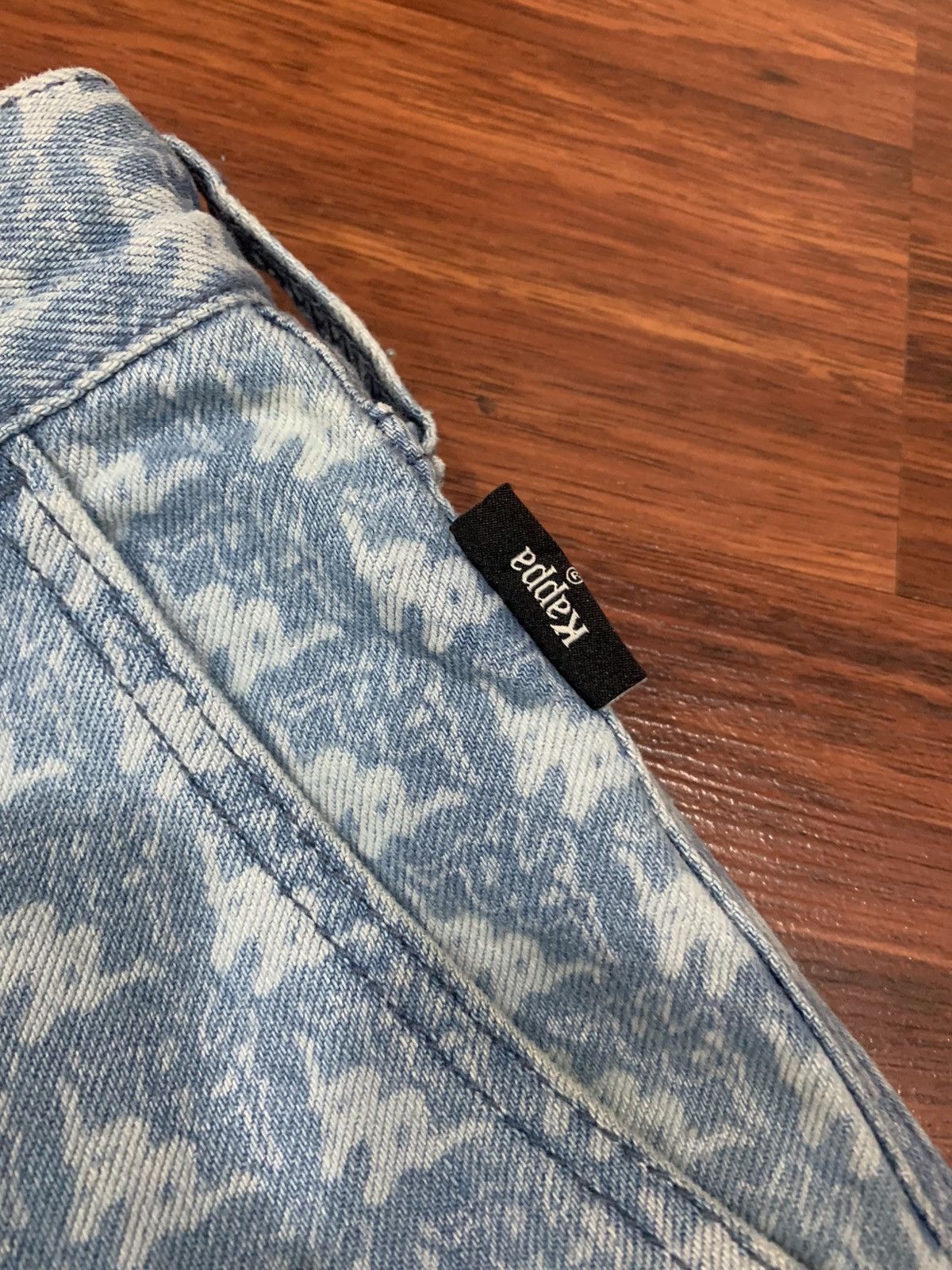 GU × If Six Was Nine × Kappa Gu x Kappa Monogram Baggy Jeans Pants Size US 33 - 10 Thumbnail